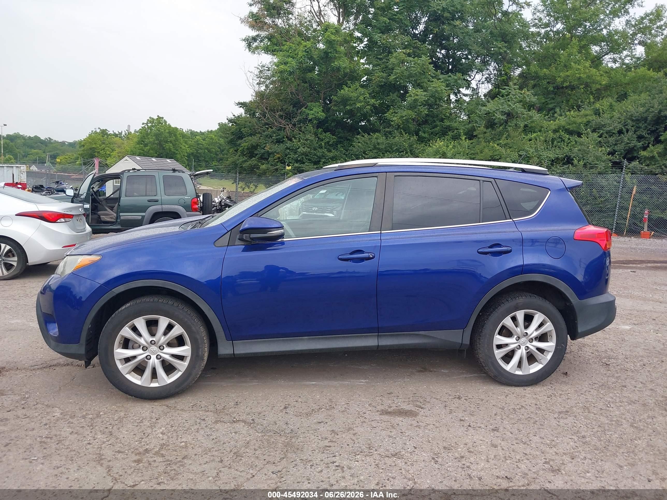 2015 Toyota Rav4 Limited Blue vin: 2T3DFREV0FW356784