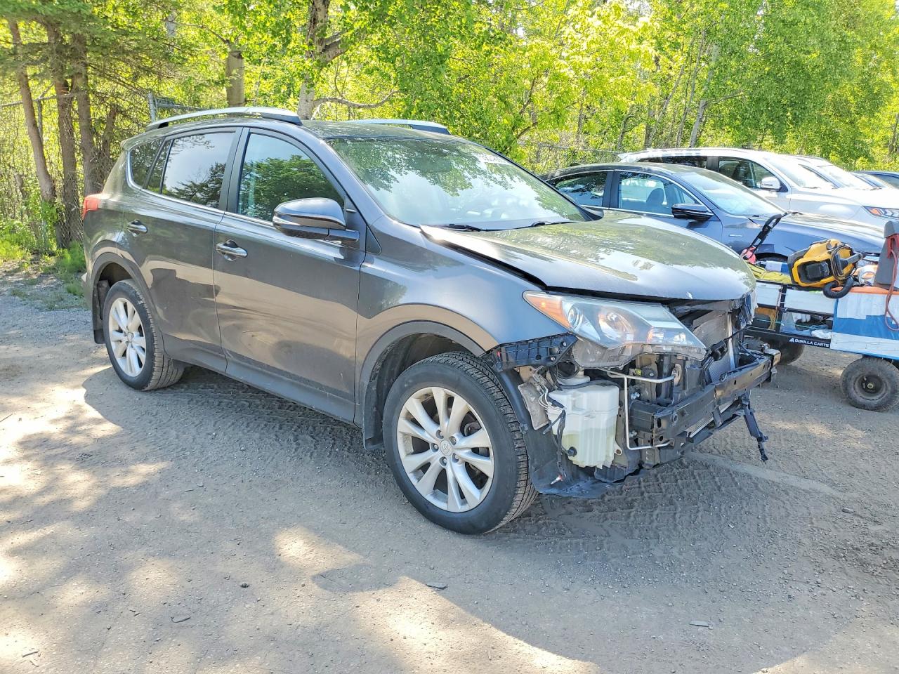 2015 Toyota Rav4 Limited Gray vin: 2T3DFREV0FW382737