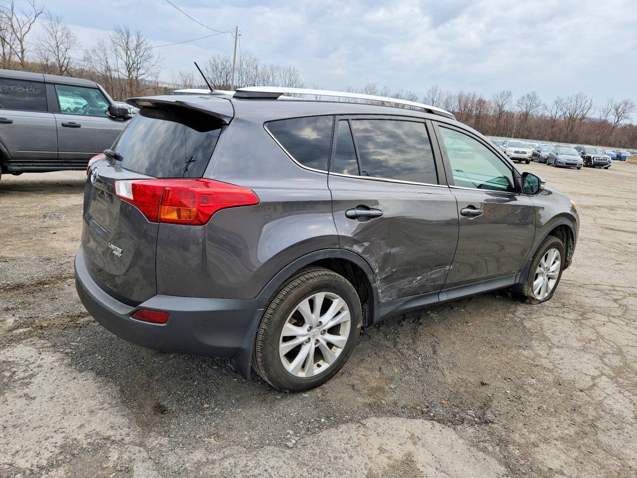 2015 Toyota Rav4 Limited Серый vin: 2T3DFREV0FW408477
