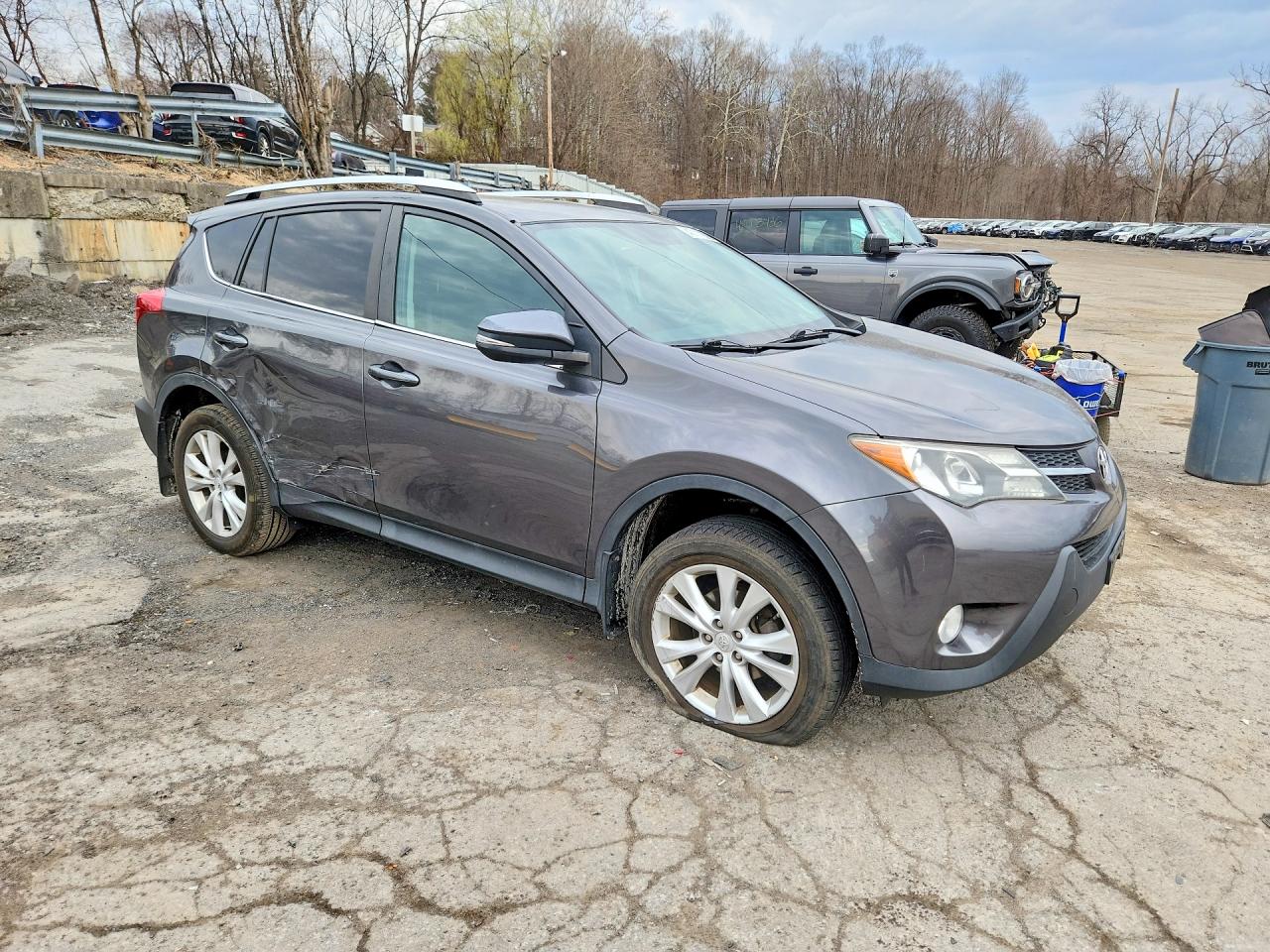 2015 Toyota Rav4 Limited Серый vin: 2T3DFREV0FW408477
