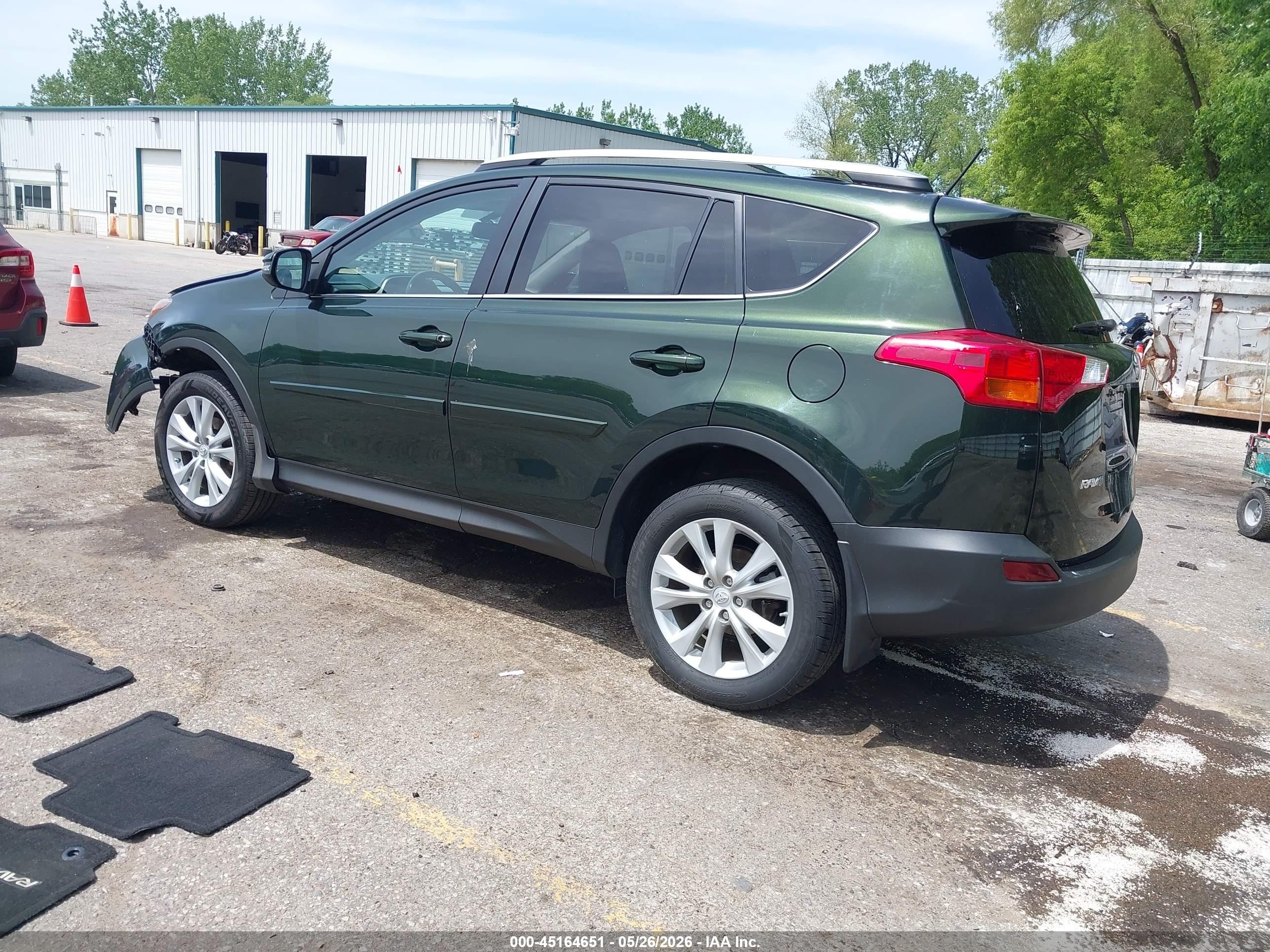 2013 Toyota Rav4 Limited Green vin: 2T3DFREV1DW057057