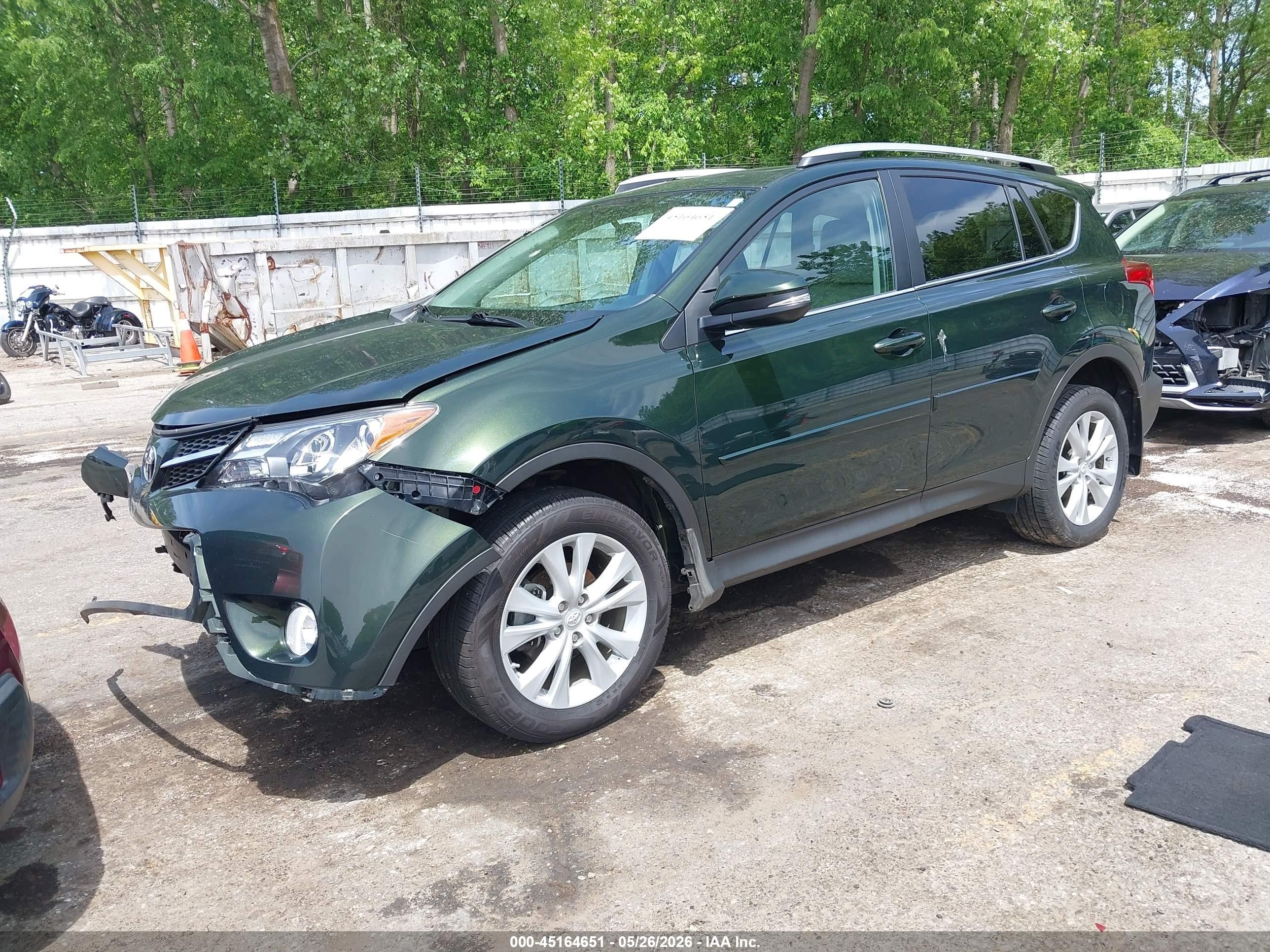 2013 Toyota Rav4 Limited Green vin: 2T3DFREV1DW057057