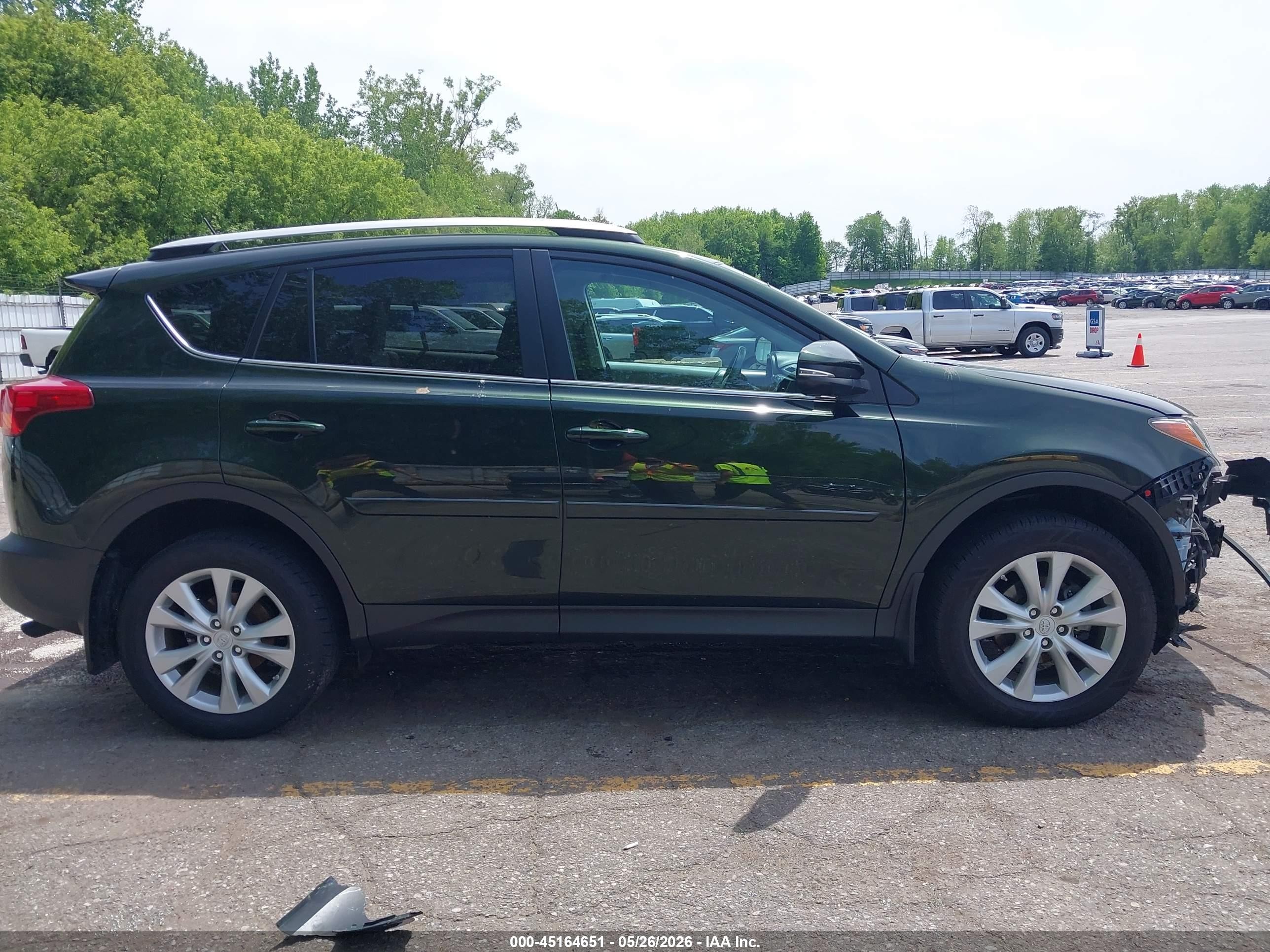 2013 Toyota Rav4 Limited Green vin: 2T3DFREV1DW057057