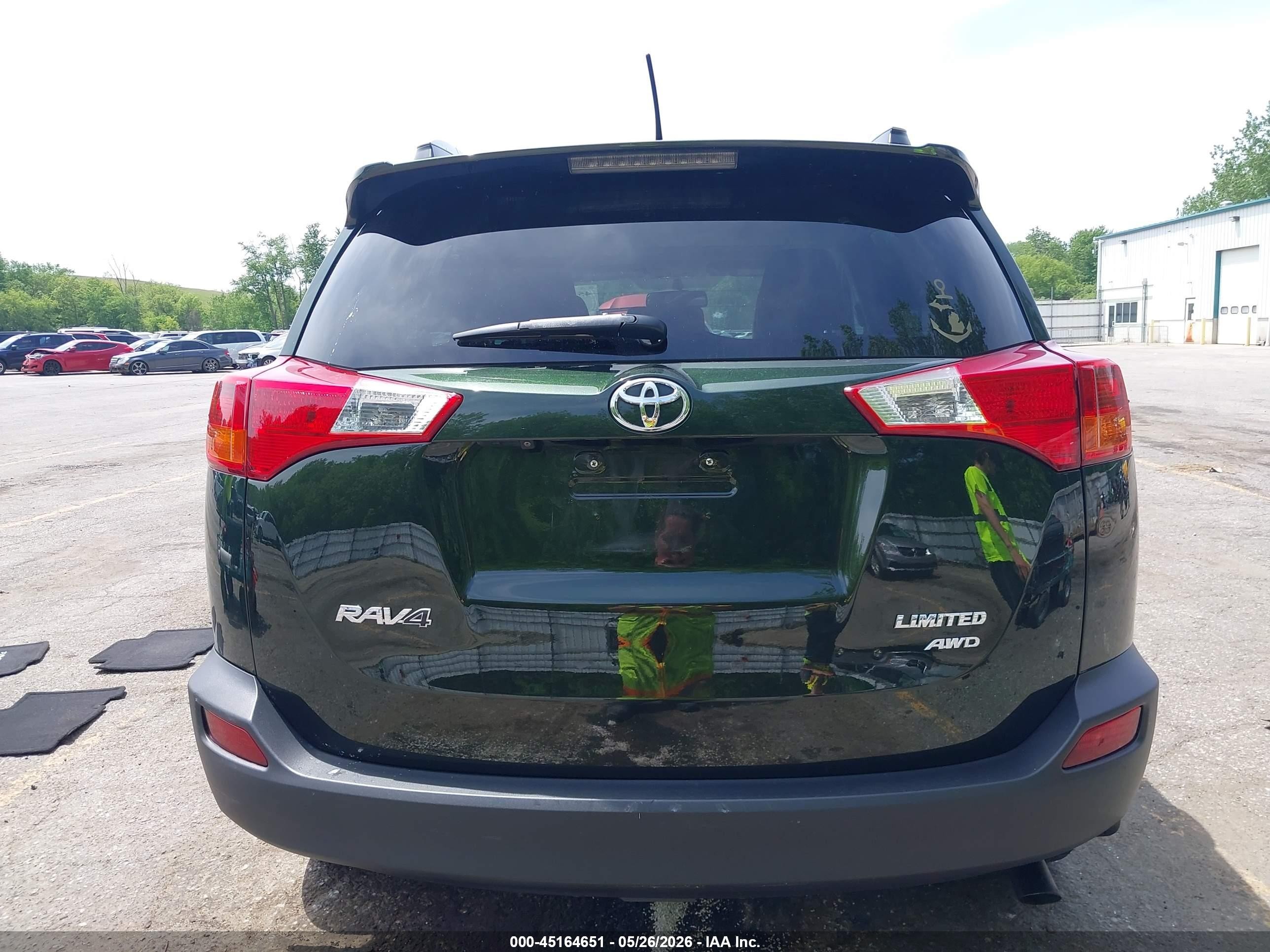 2013 Toyota Rav4 Limited Green vin: 2T3DFREV1DW057057