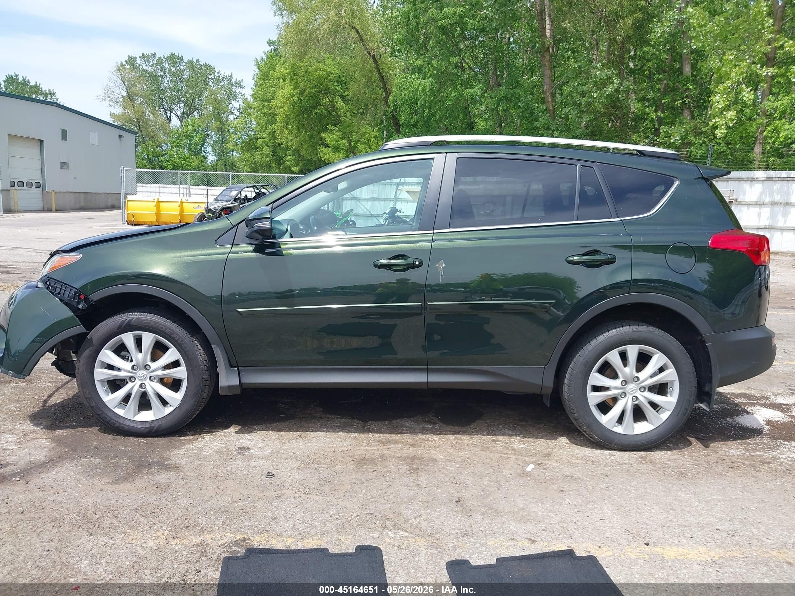 2013 Toyota Rav4 Limited Green vin: 2T3DFREV1DW057057