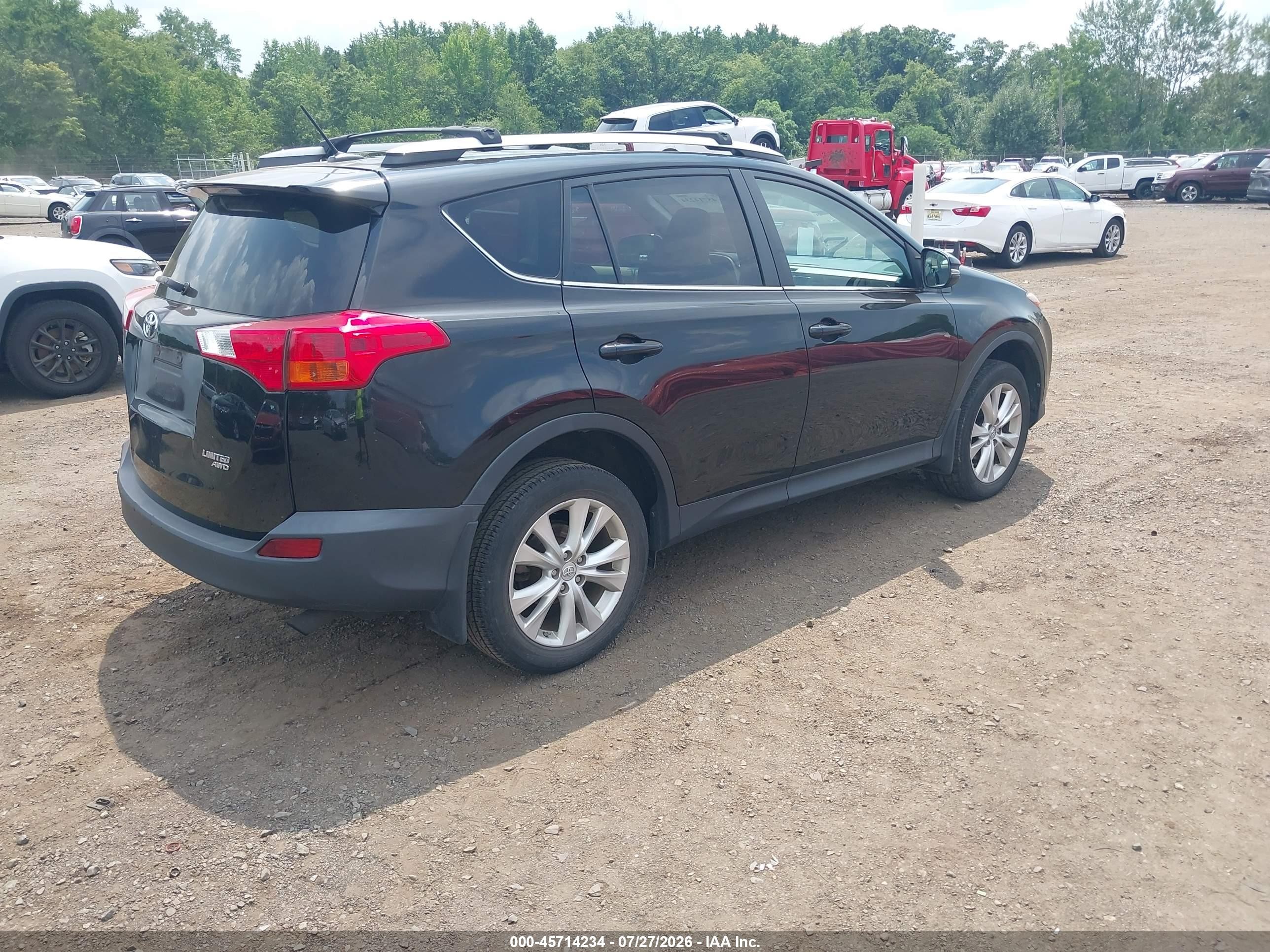 2013 Toyota Rav4 Limited Black vin: 2T3DFREV1DW059939