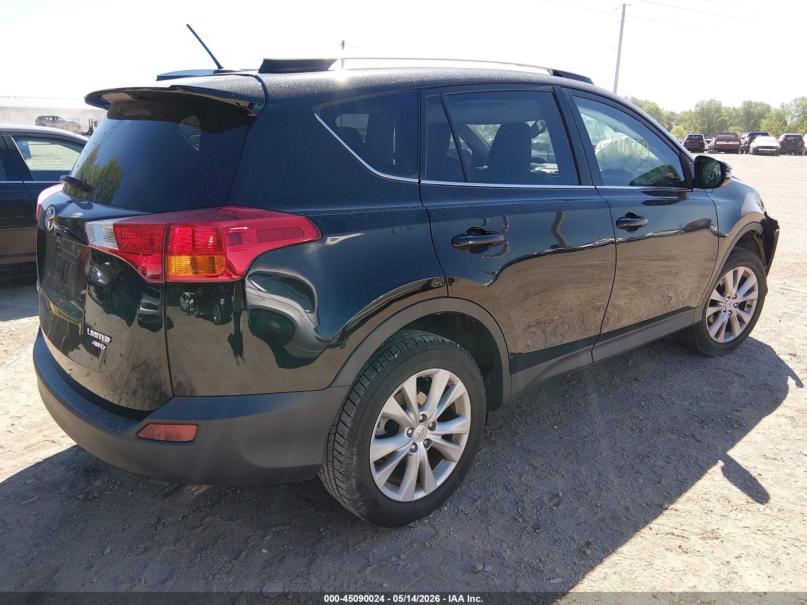 2013 Toyota Rav4 Limited Black vin: 2T3DFREV1DW083142