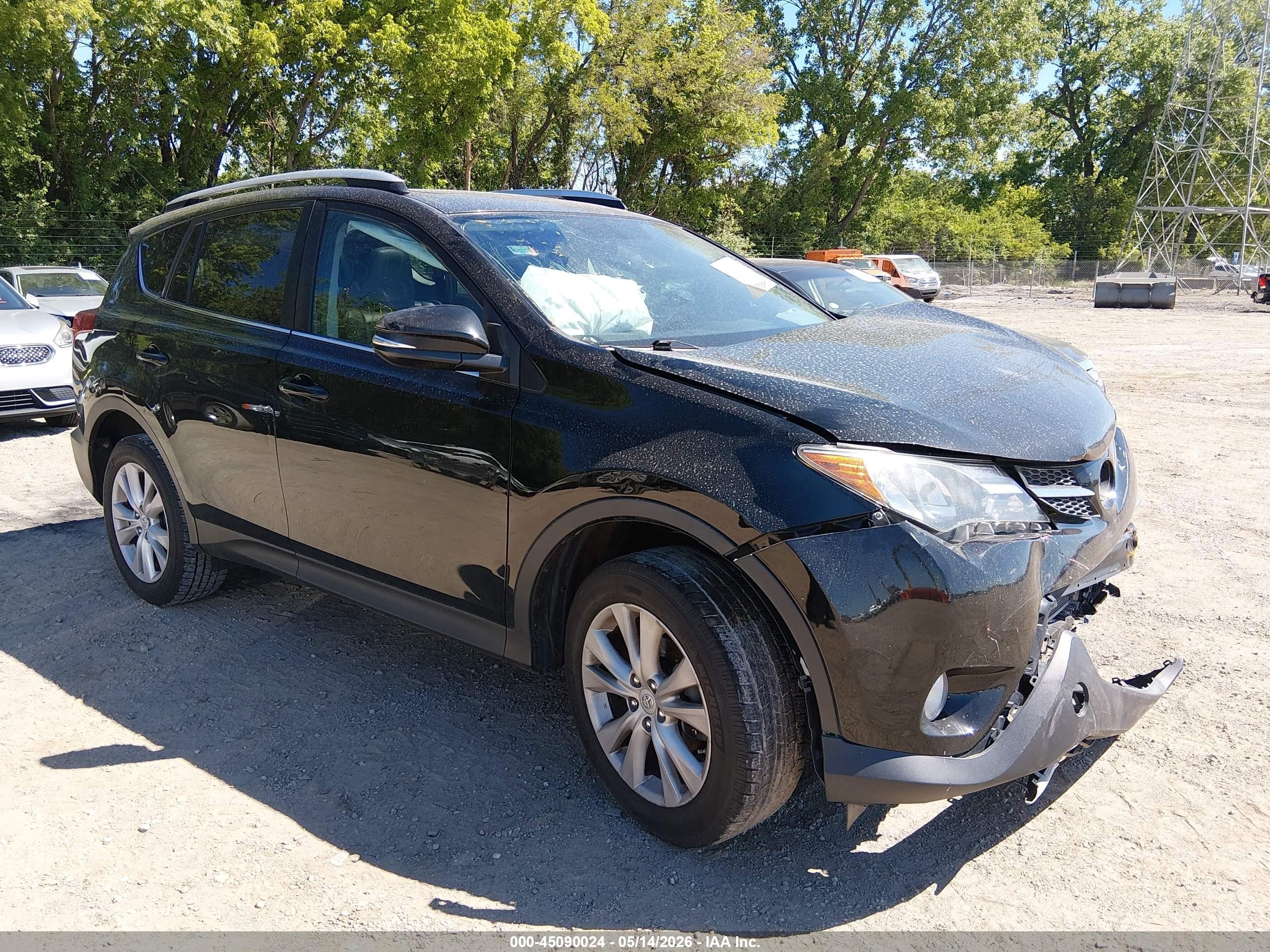 2013 Toyota Rav4 Limited Black vin: 2T3DFREV1DW083142