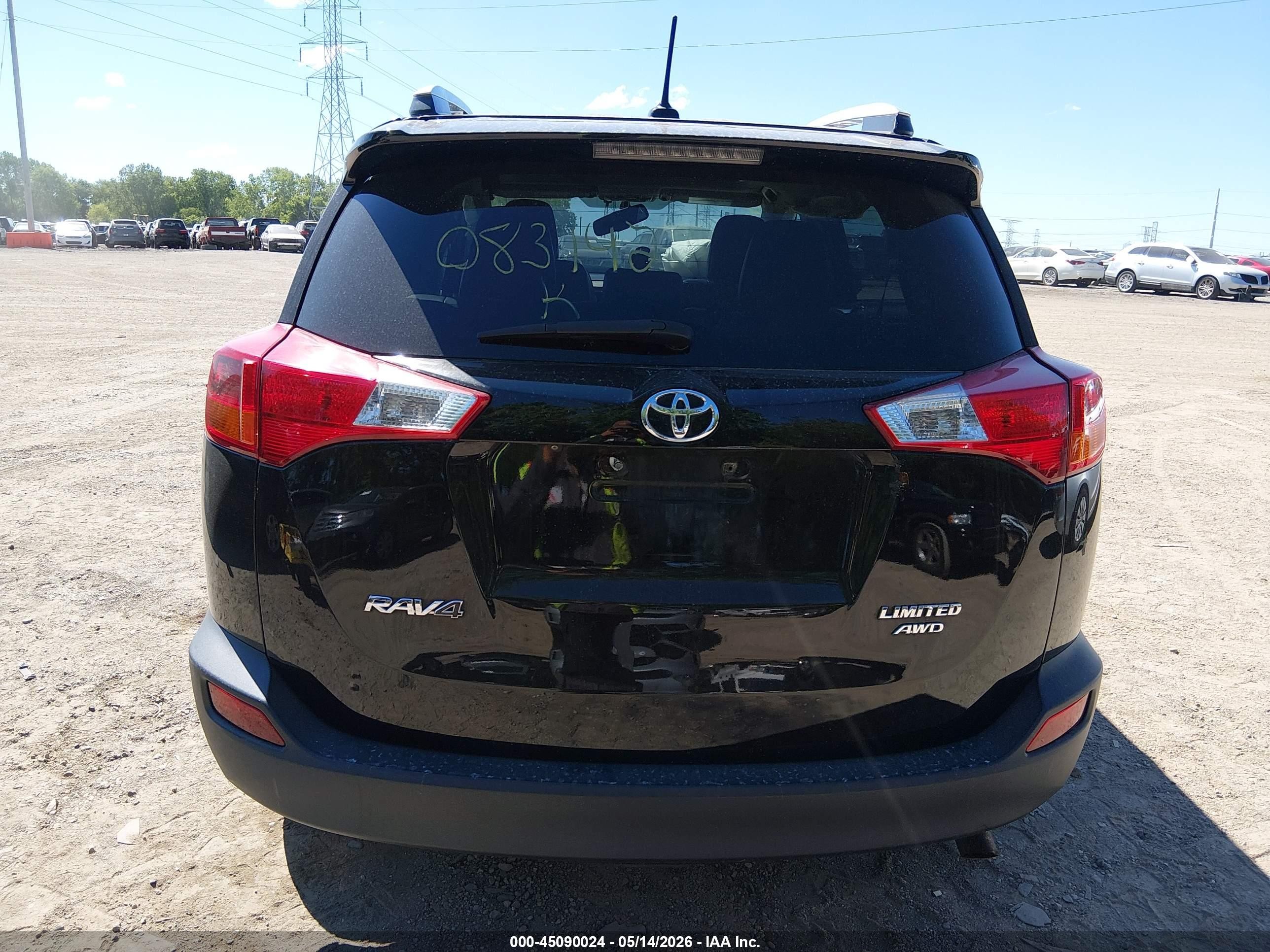 2013 Toyota Rav4 Limited Black vin: 2T3DFREV1DW083142
