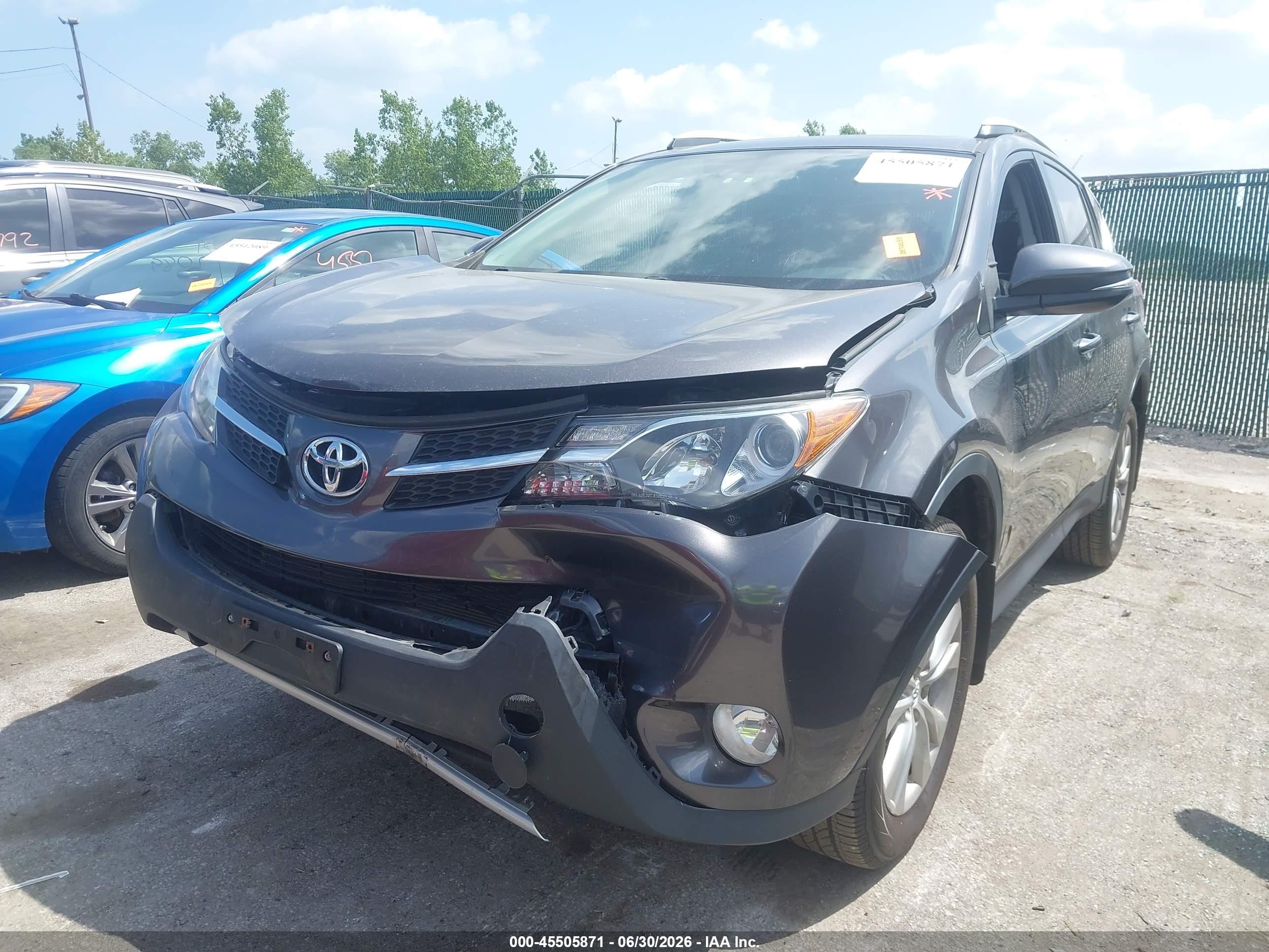 2013 Toyota Rav4 Limited Gray vin: 2T3DFREV1DW084422