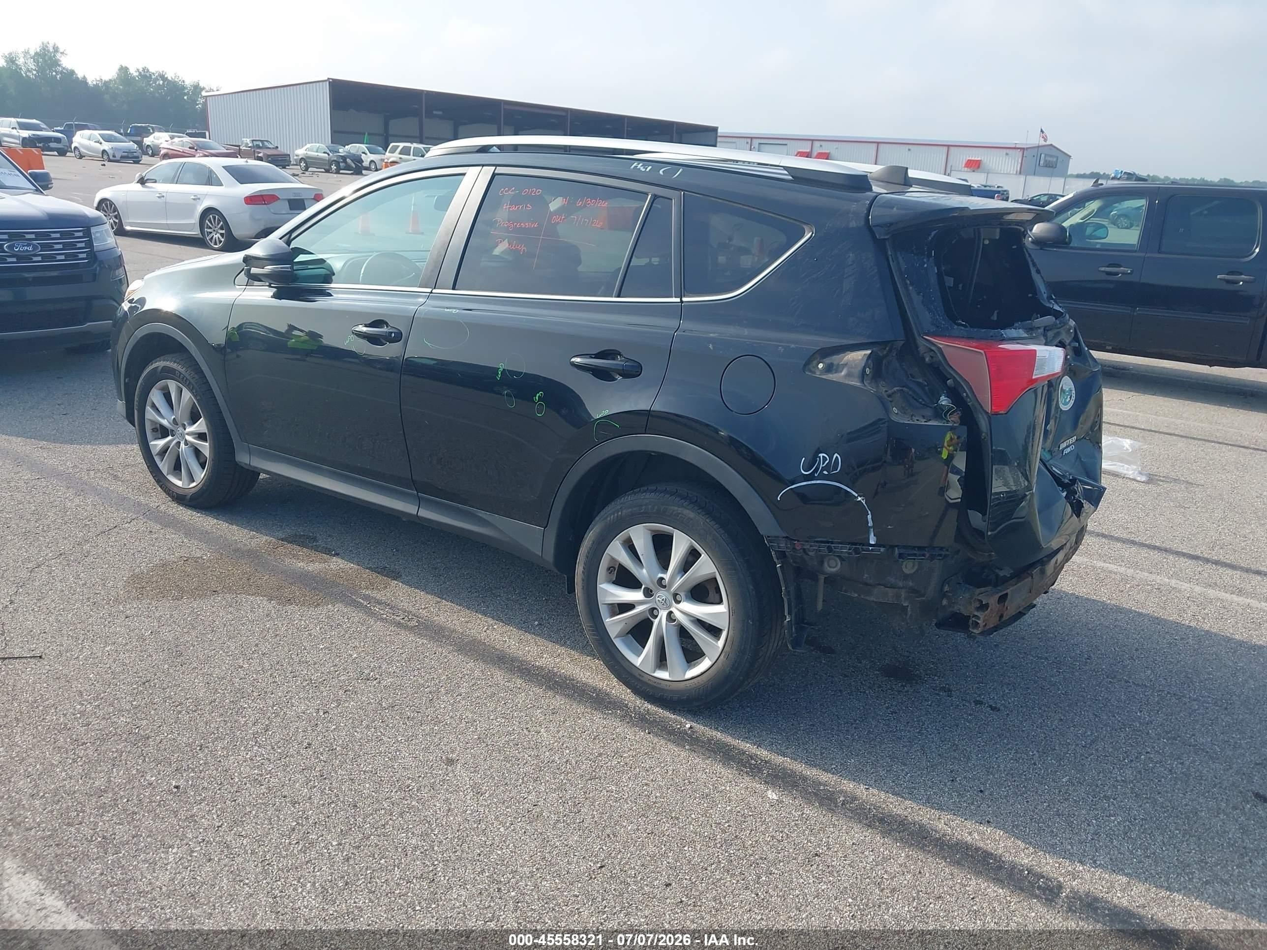 2013 Toyota Rav4 Limited Black vin: 2T3DFREV1DW092780