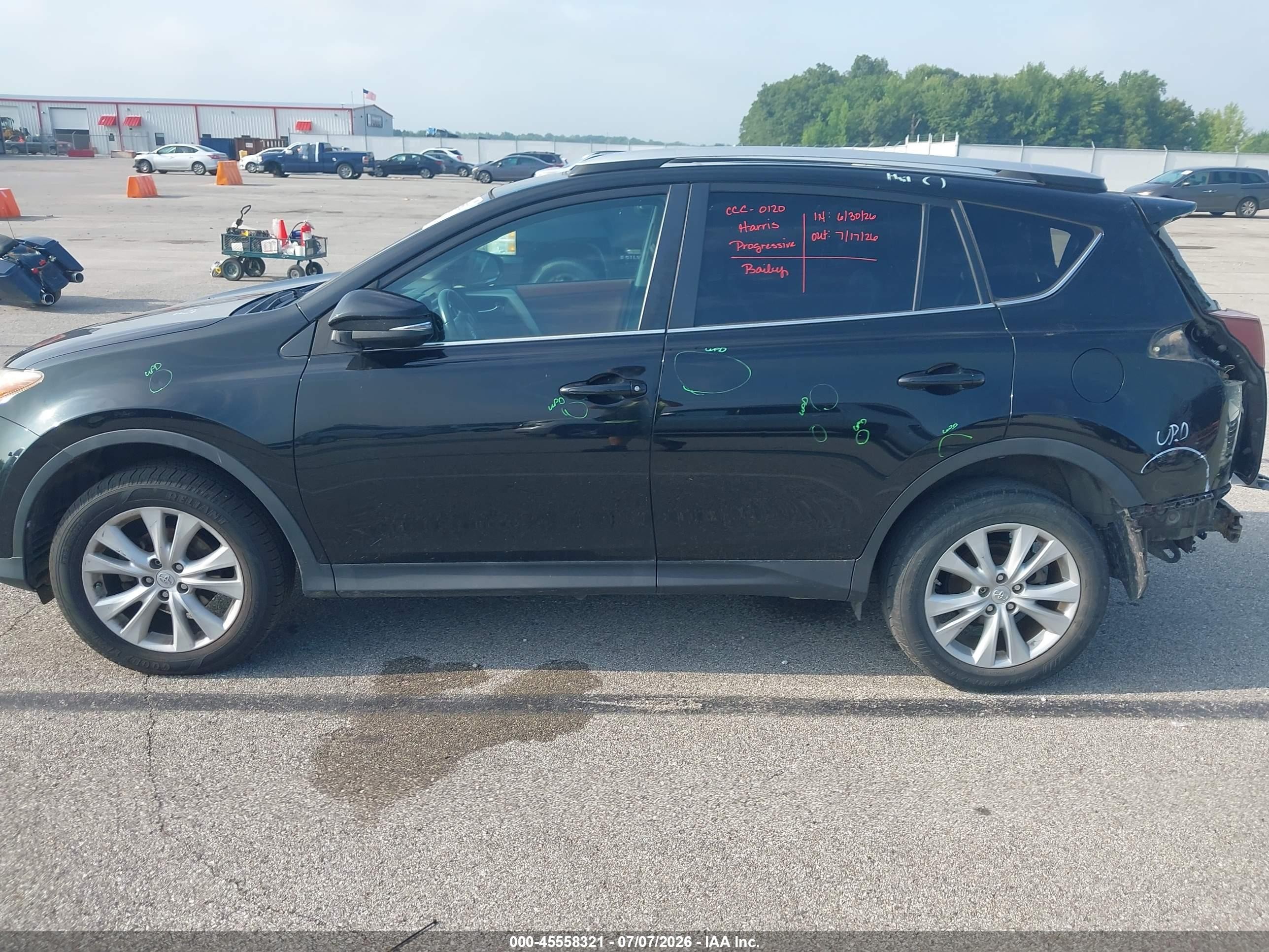2013 Toyota Rav4 Limited Black vin: 2T3DFREV1DW092780