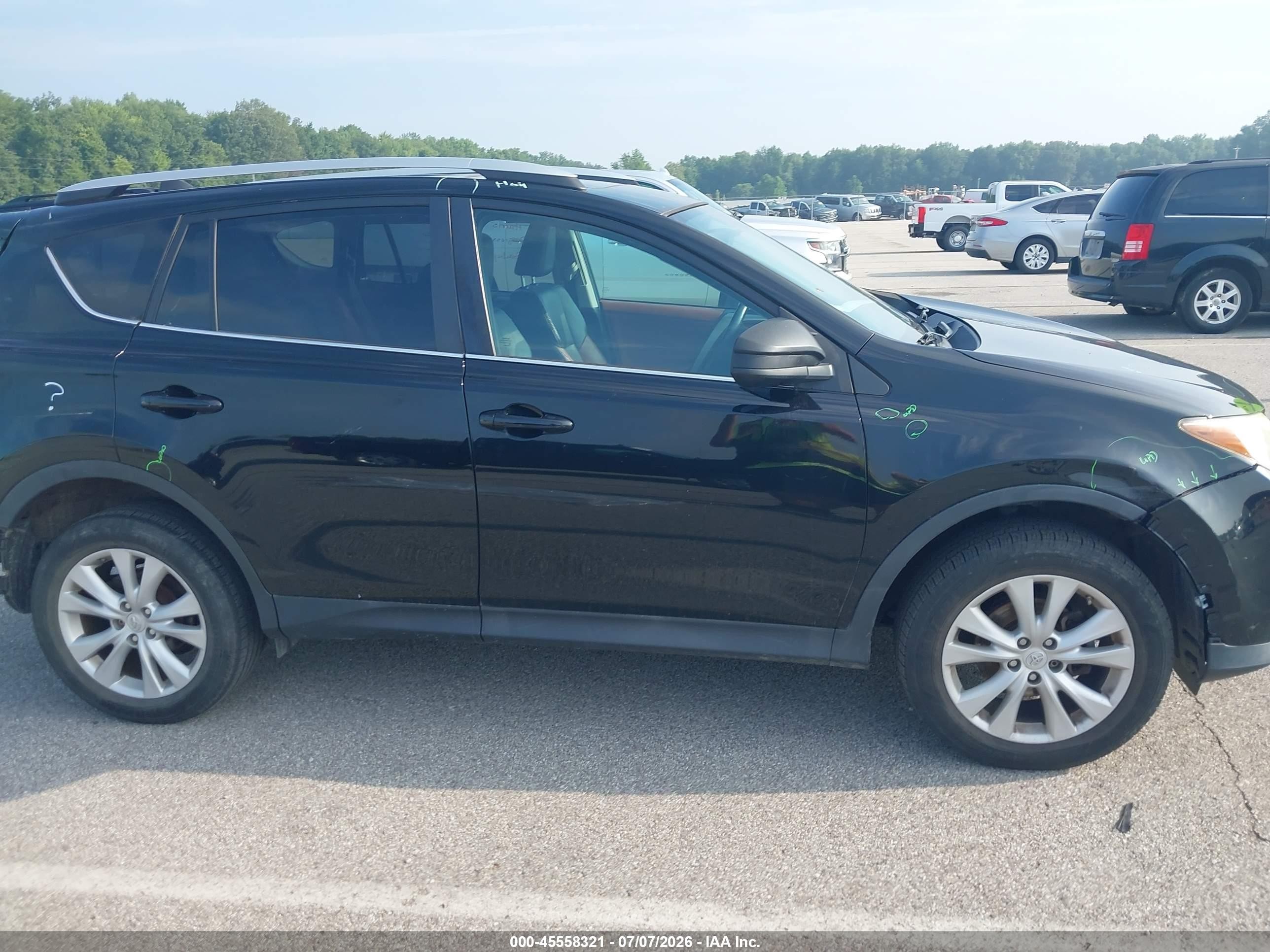 2013 Toyota Rav4 Limited Black vin: 2T3DFREV1DW092780