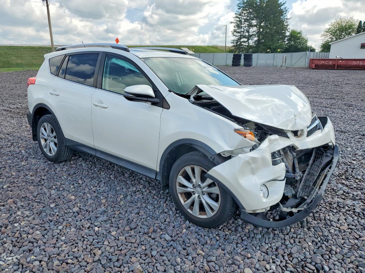 2013 Toyota Rav4 Limited White vin: 2T3DFREV1DW103275