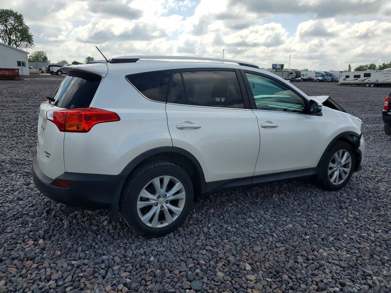 2013 Toyota Rav4 Limited White vin: 2T3DFREV1DW103275