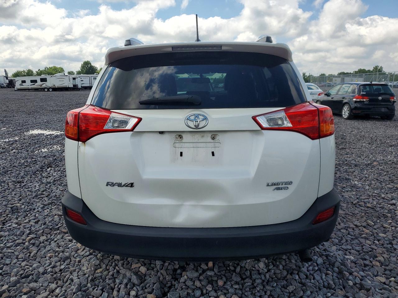2013 Toyota Rav4 Limited White vin: 2T3DFREV1DW103275