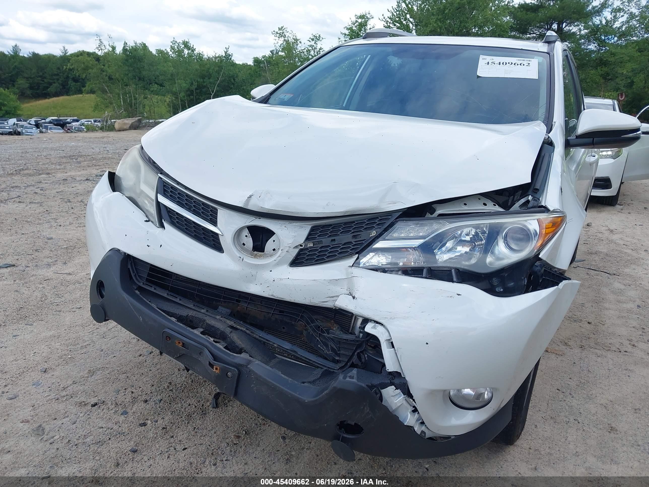2013 Toyota Rav4 Limited White vin: 2T3DFREV1DW112171