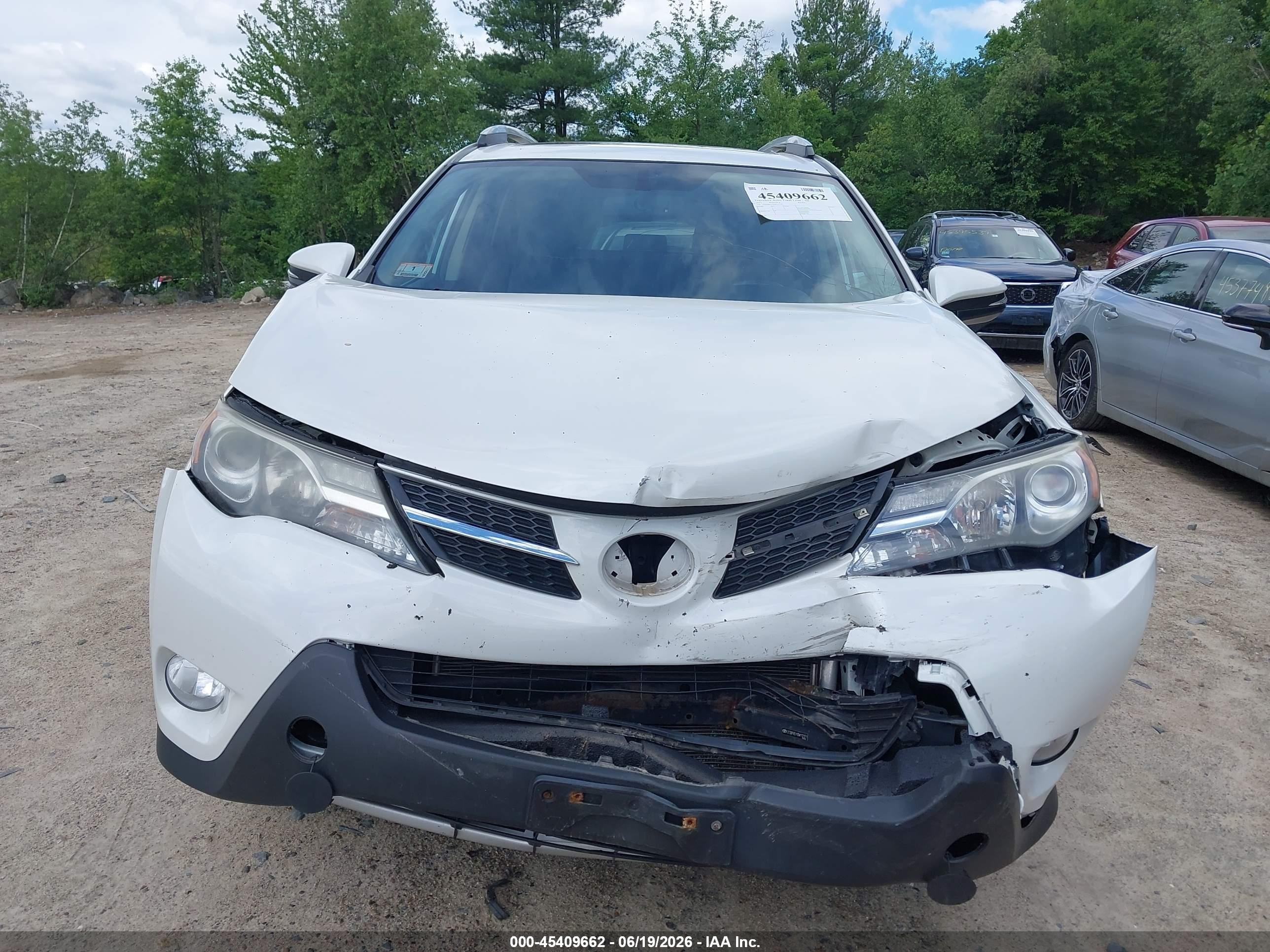 2013 Toyota Rav4 Limited White vin: 2T3DFREV1DW112171