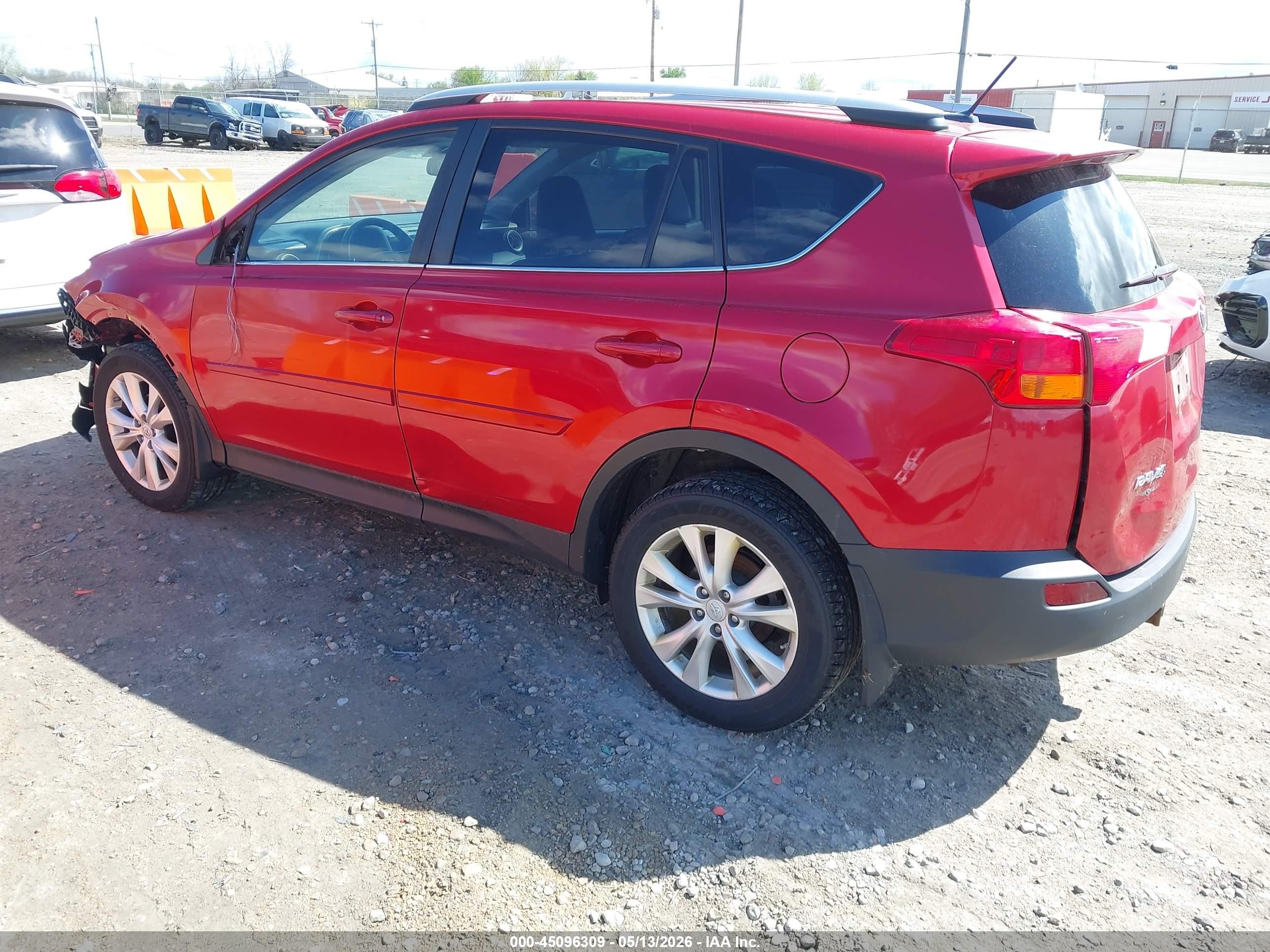 2014 Toyota Rav4 Limited Red vin: 2T3DFREV1EW214989