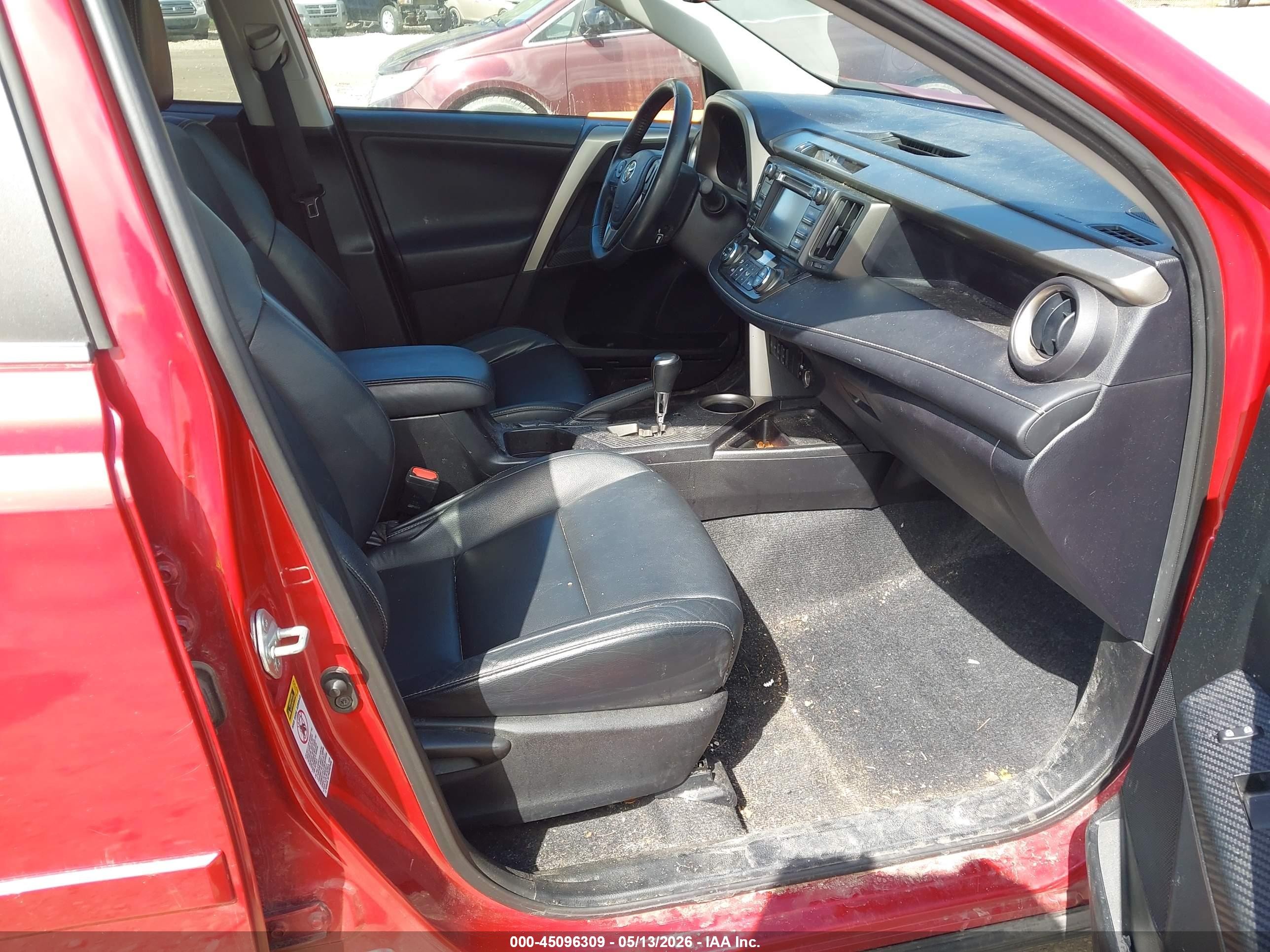 2014 Toyota Rav4 Limited Red vin: 2T3DFREV1EW214989