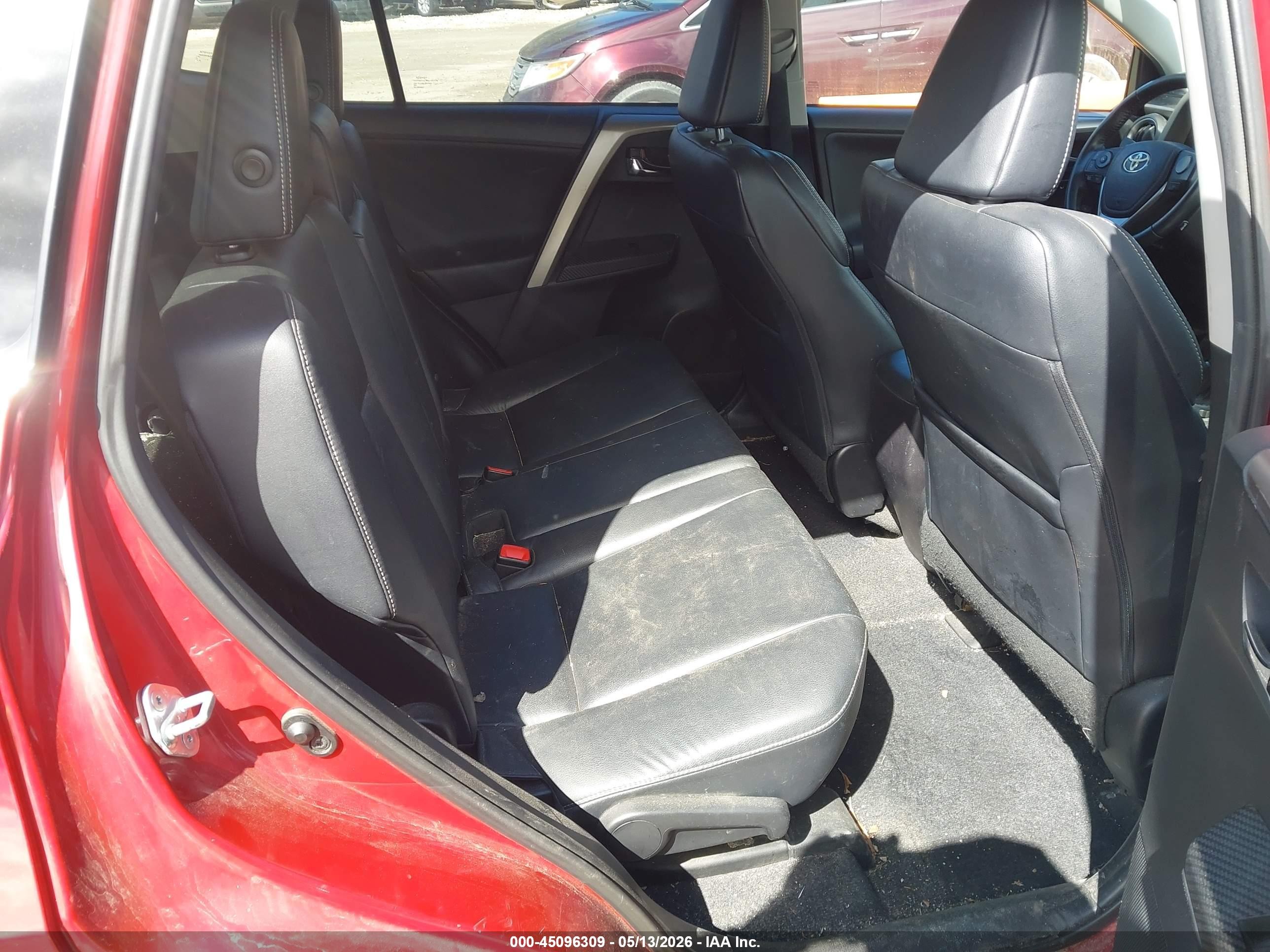 2014 Toyota Rav4 Limited Red vin: 2T3DFREV1EW214989