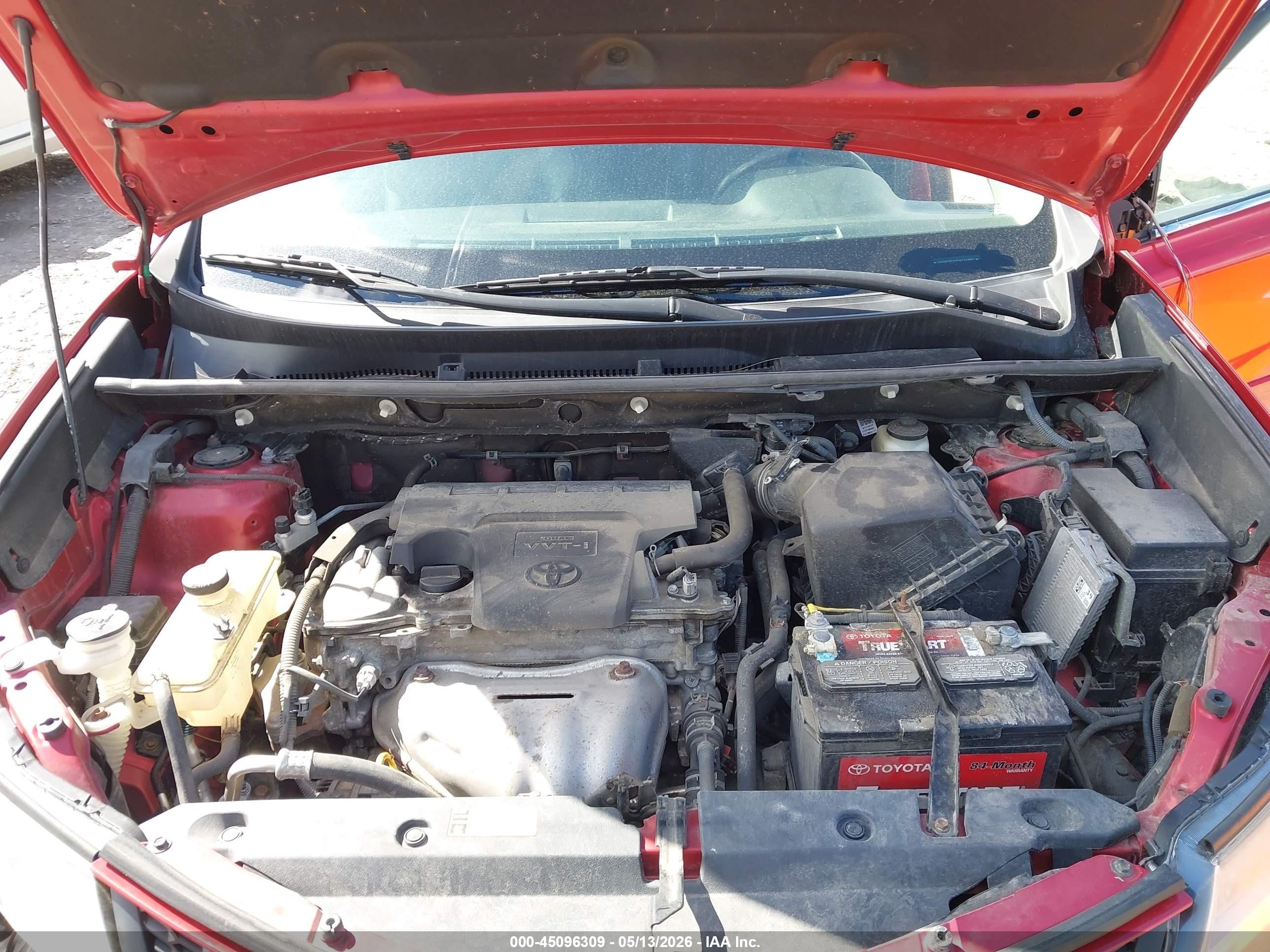 2014 Toyota Rav4 Limited Red vin: 2T3DFREV1EW214989