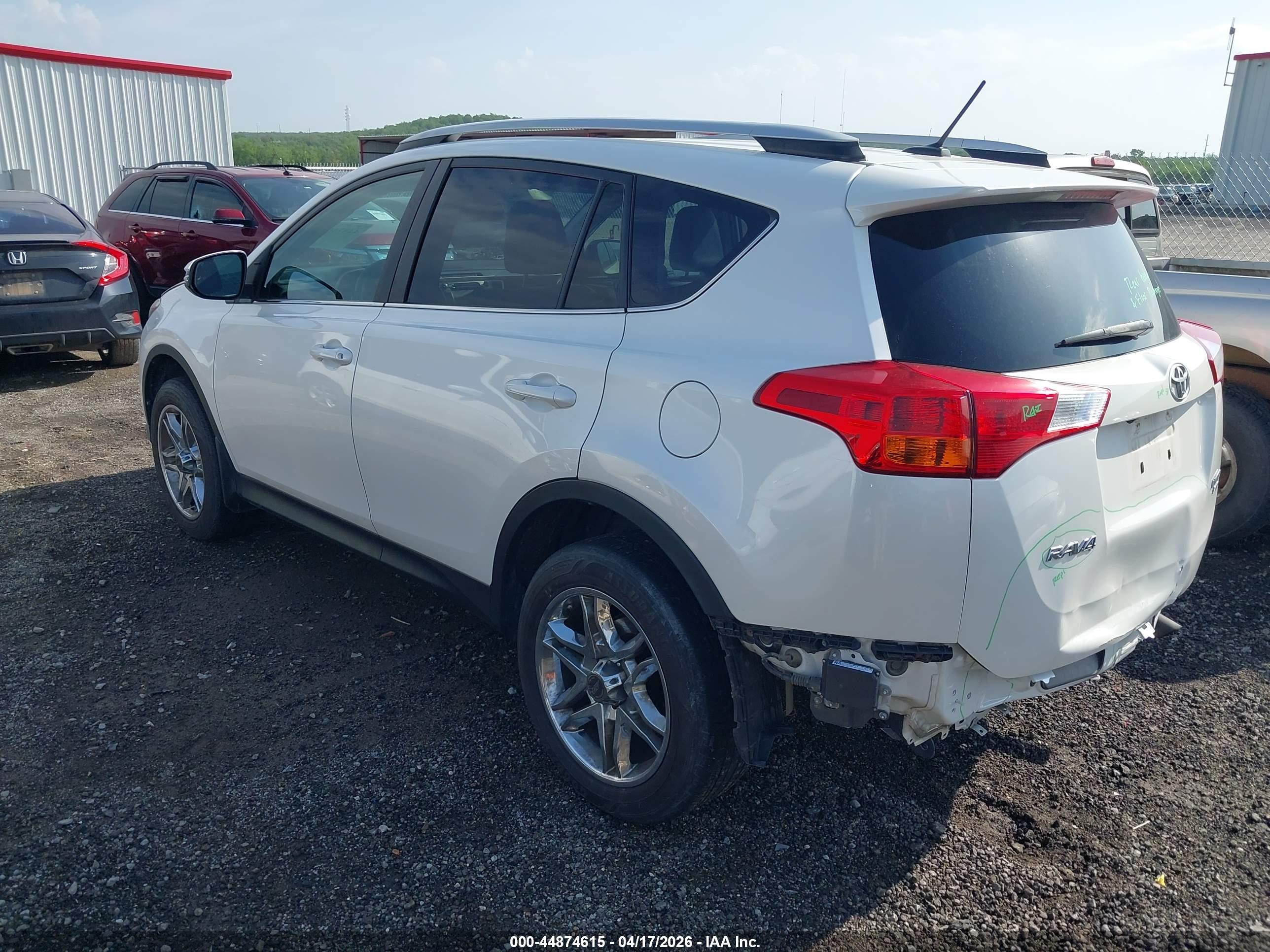 2014 Toyota Rav4 Limited White vin: 2T3DFREV1EW216550