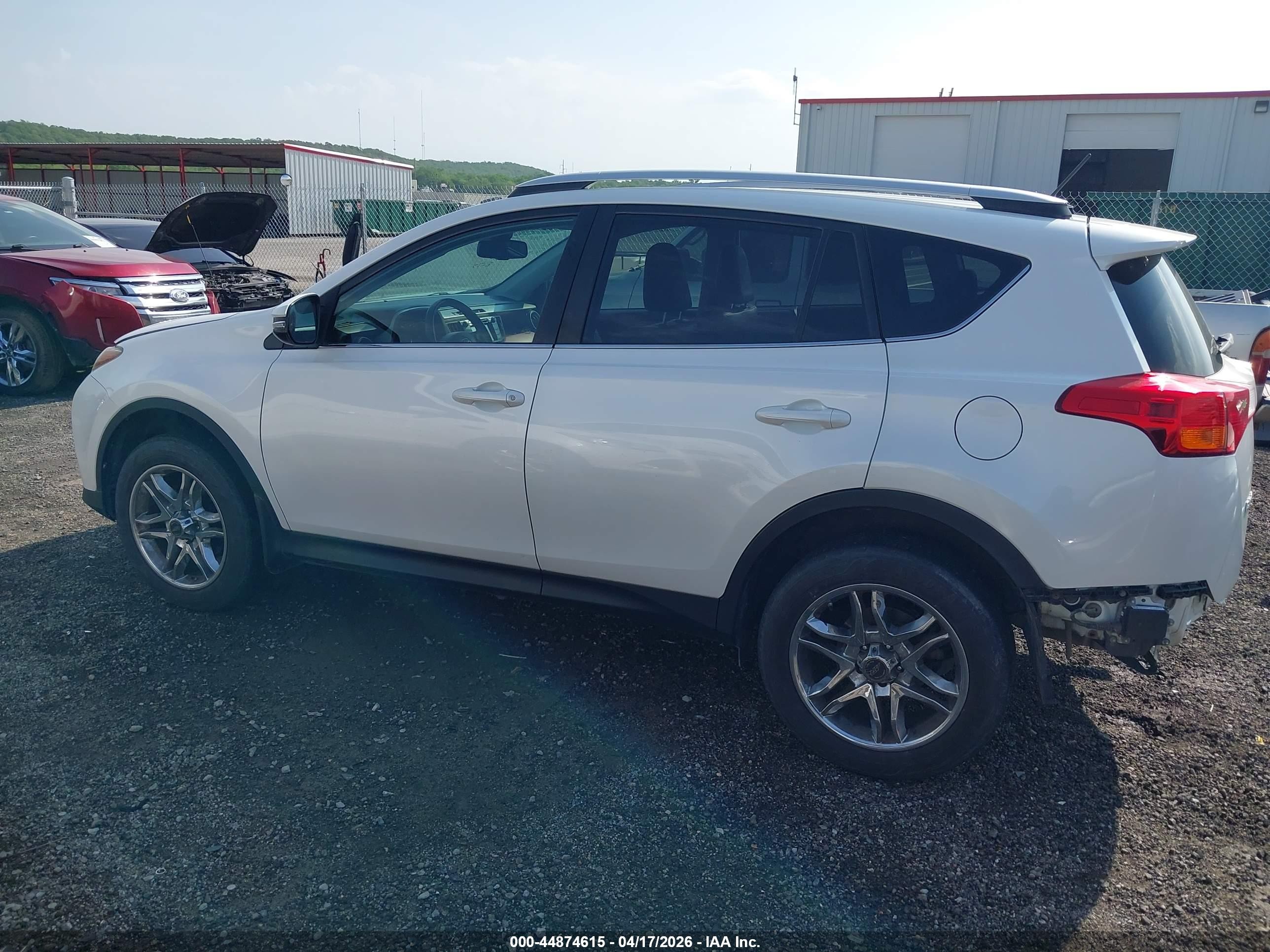 2014 Toyota Rav4 Limited White vin: 2T3DFREV1EW216550