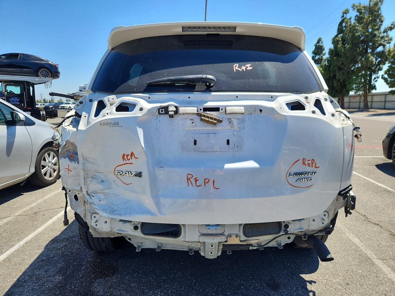 2015 Toyota Rav4 Limited White vin: 2T3DFREV1FW251252