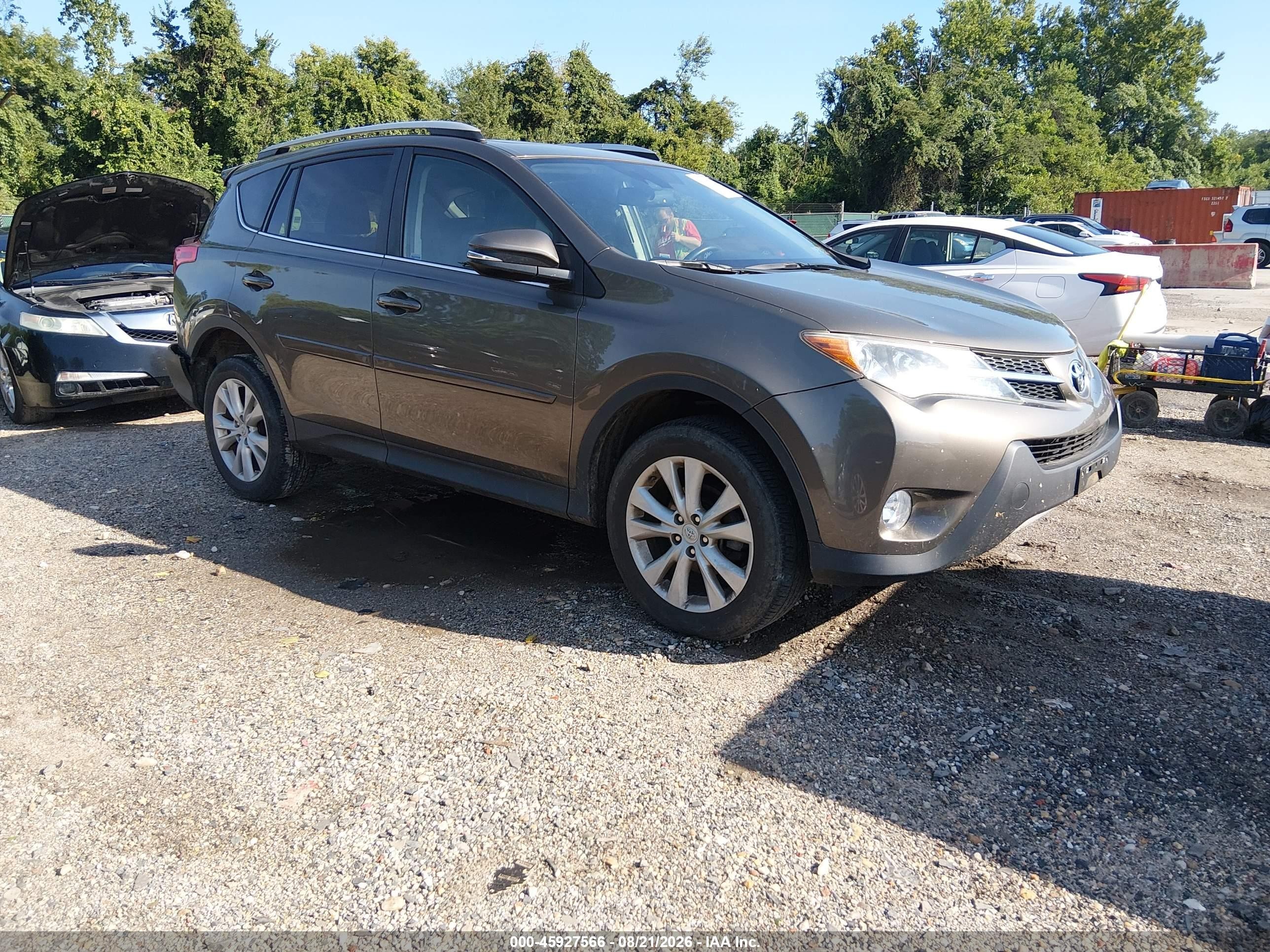 2015 Toyota Rav4 Limited Gray vin: 2T3DFREV1FW285644