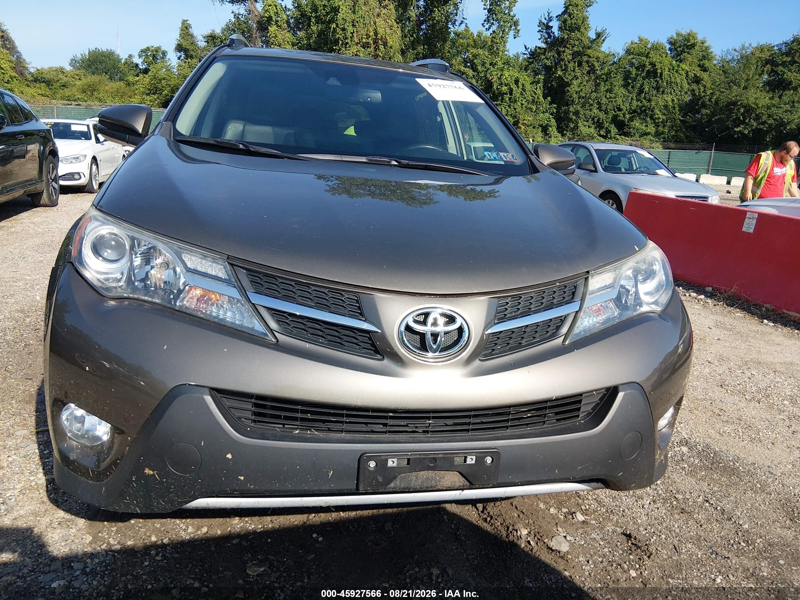 2015 Toyota Rav4 Limited Серый vin: 2T3DFREV1FW285644
