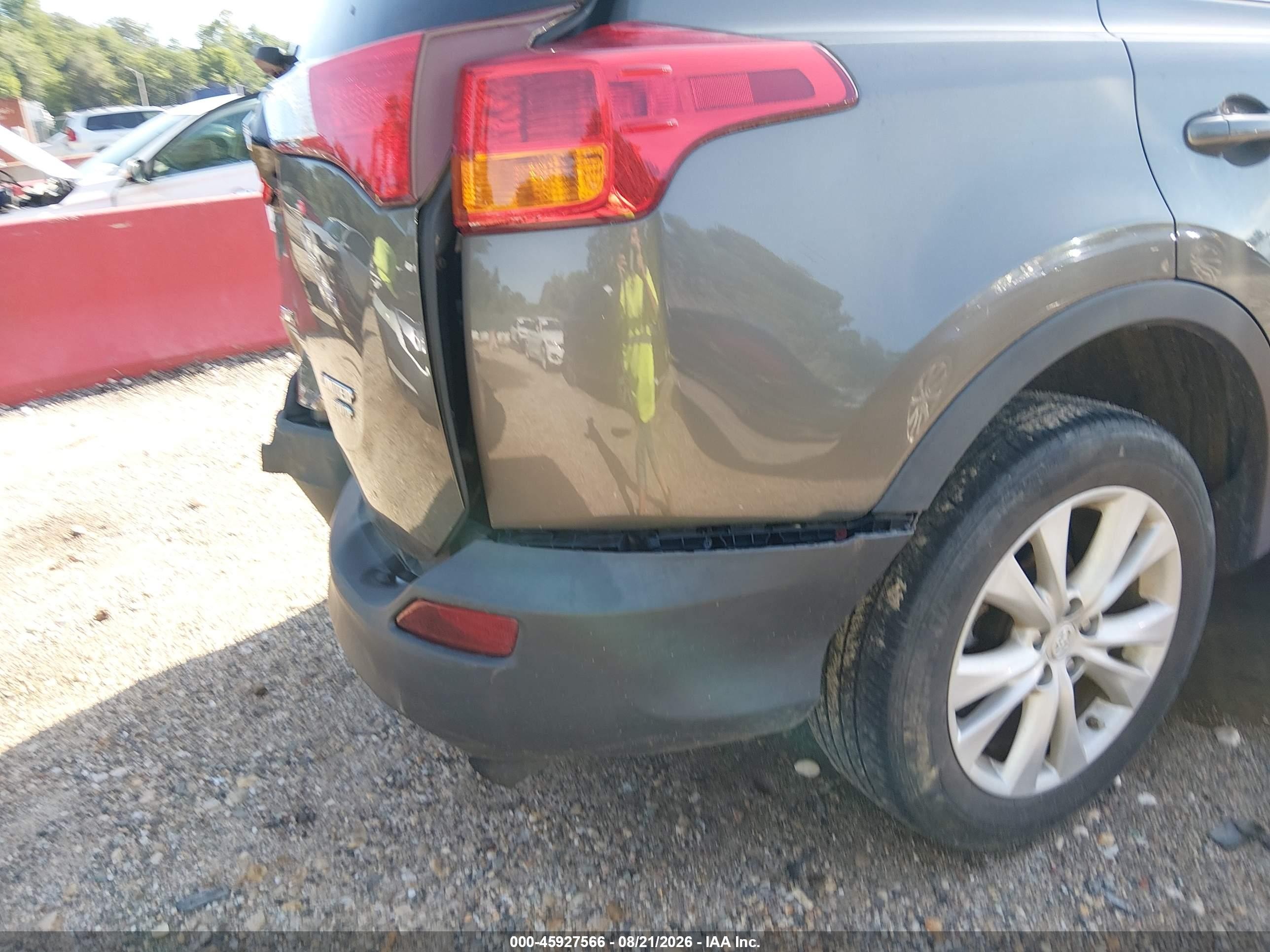 2015 Toyota Rav4 Limited Серый vin: 2T3DFREV1FW285644