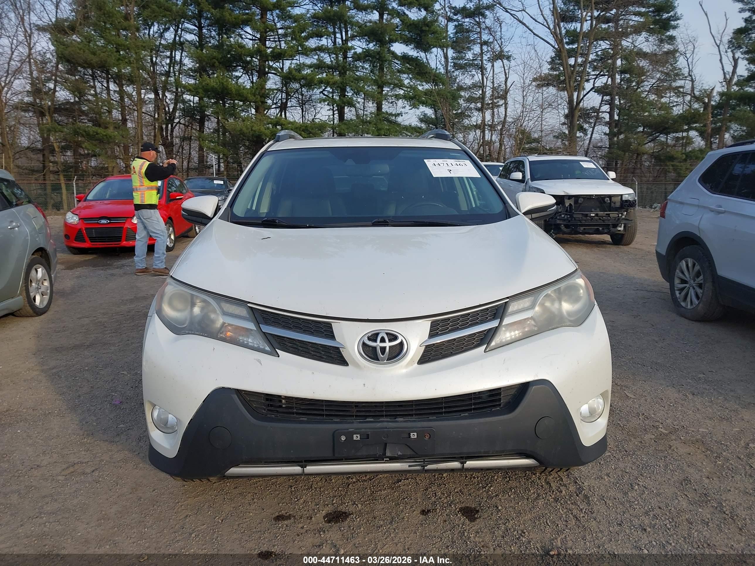 2015 Toyota Rav4 Limited White vin: 2T3DFREV1FW312471