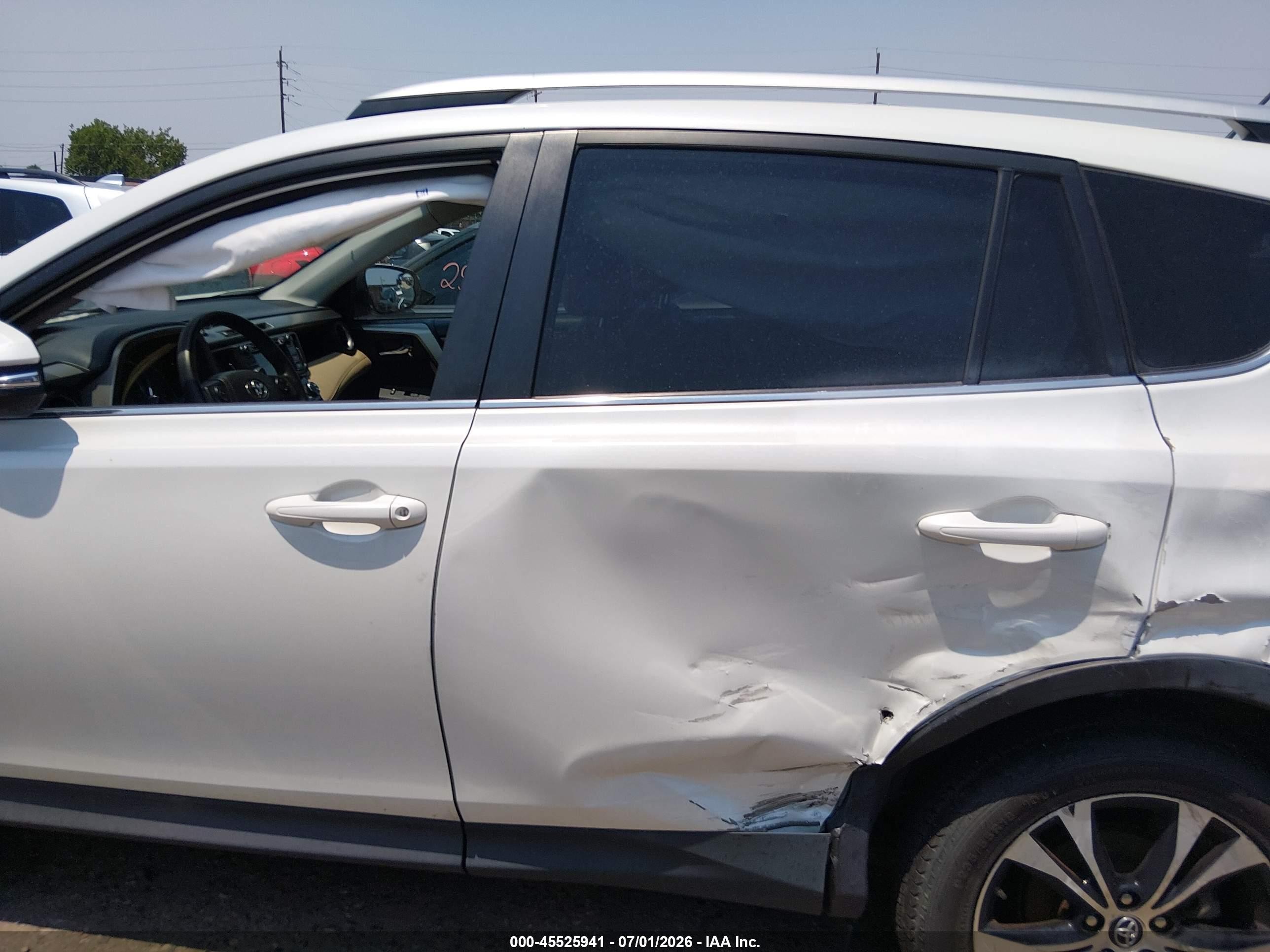 2015 Toyota Rav4 Limited Белый vin: 2T3DFREV1FW342392
