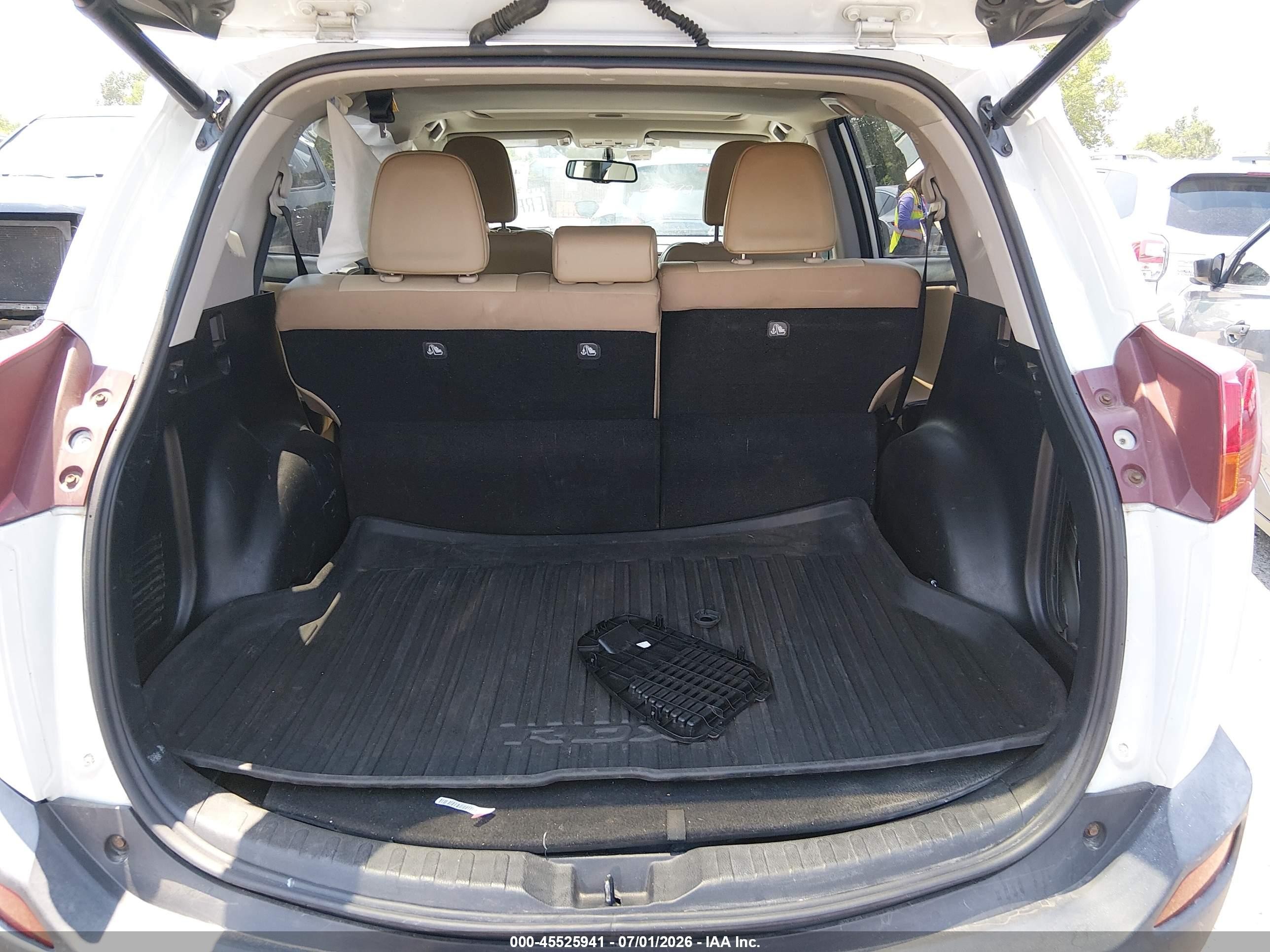 2015 Toyota Rav4 Limited Белый vin: 2T3DFREV1FW342392