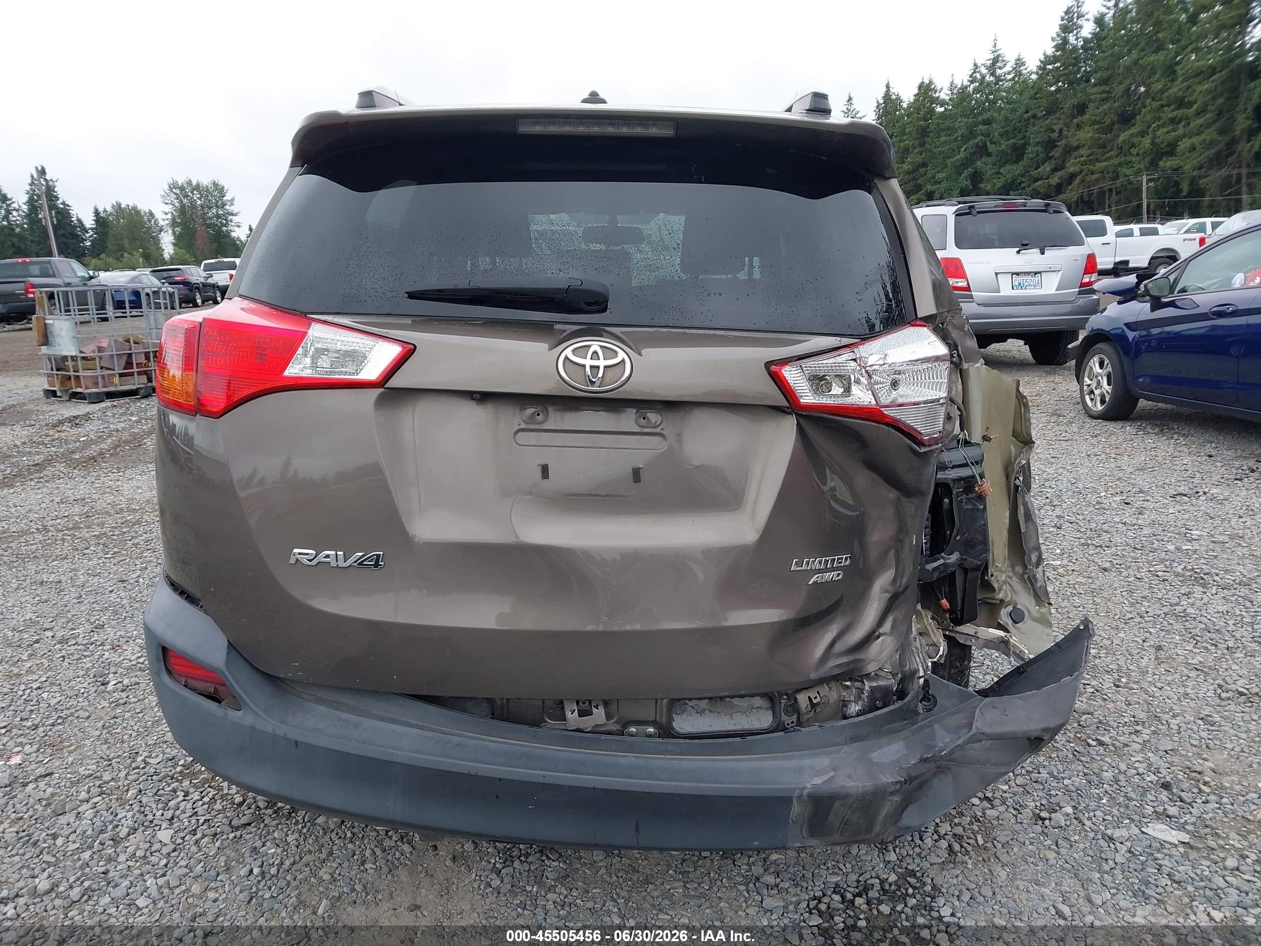 2015 Toyota Rav4 Limited Brown vin: 2T3DFREV1FW347561
