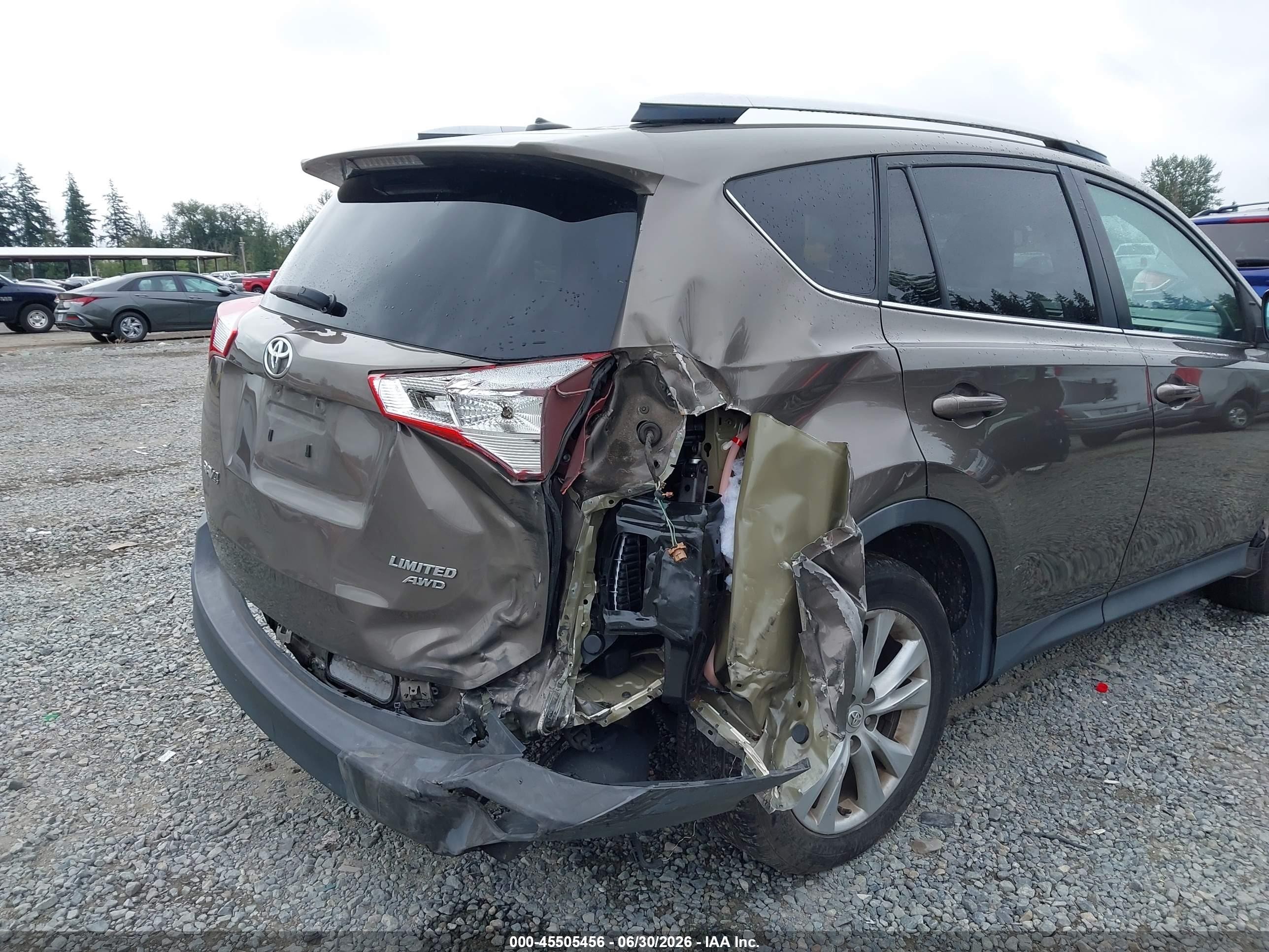2015 Toyota Rav4 Limited Brown vin: 2T3DFREV1FW347561