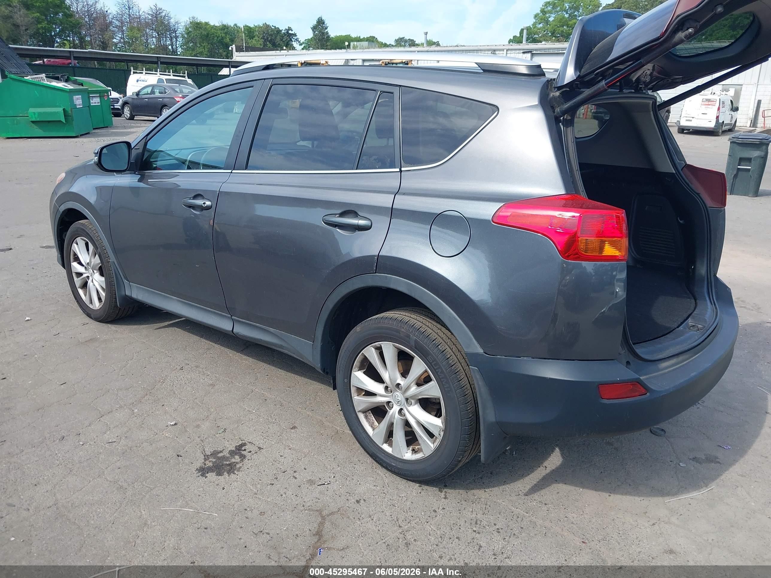 2015 Toyota Rav4 Limited Gray vin: 2T3DFREV1FW349794