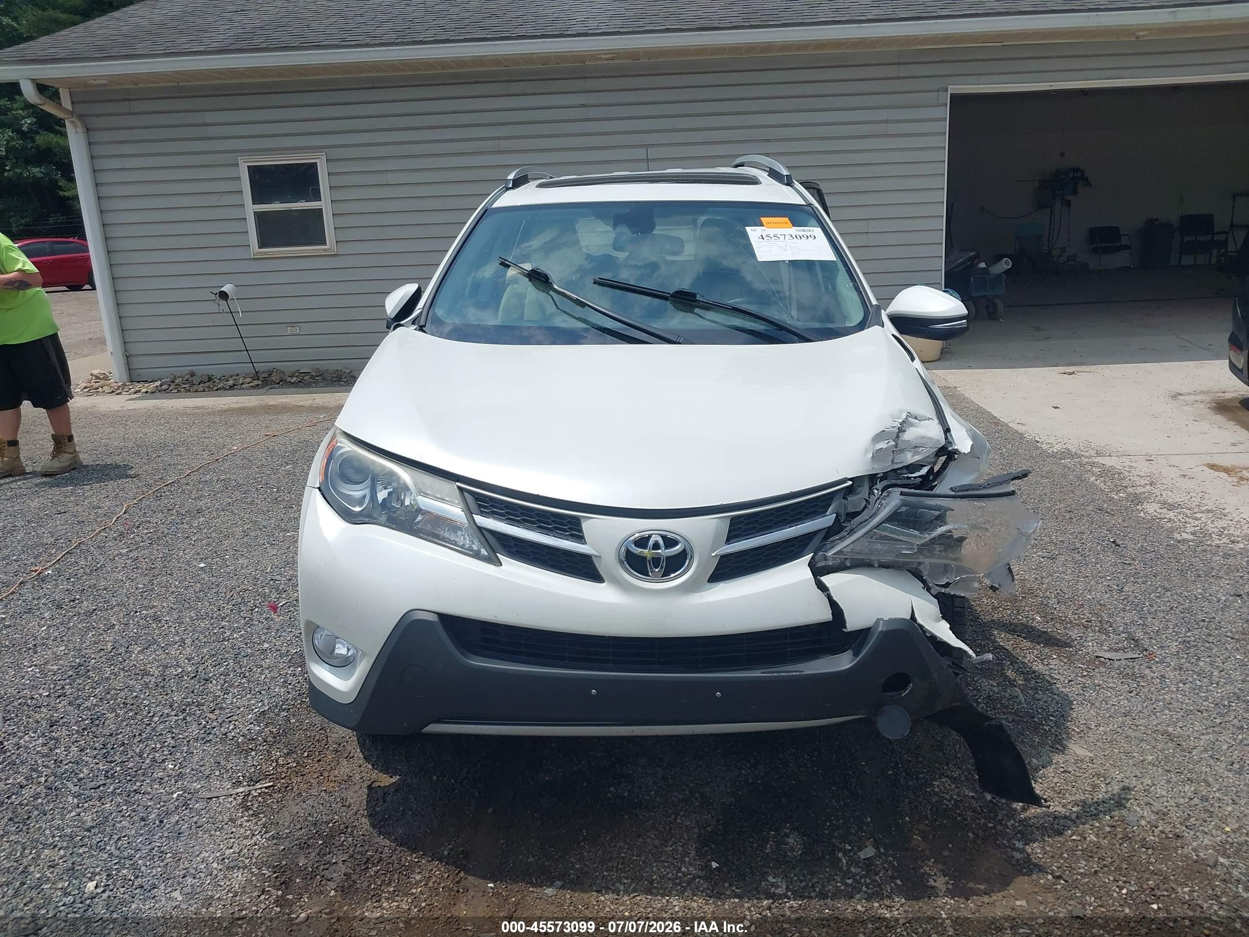 2015 Toyota Rav4 Limited White vin: 2T3DFREV1FW362948