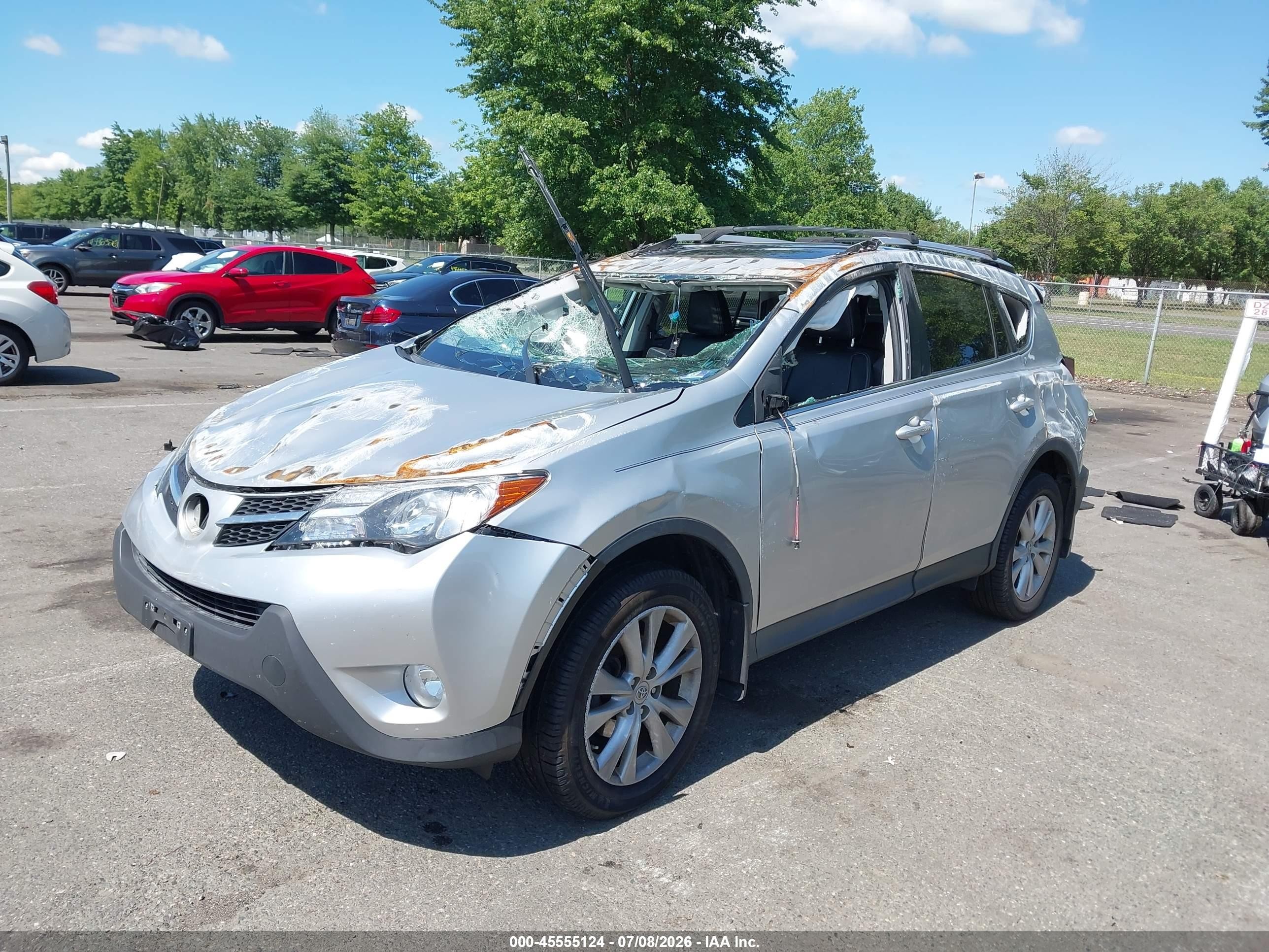 2015 Toyota Rav4 Limited Silver vin: 2T3DFREV1FW365283