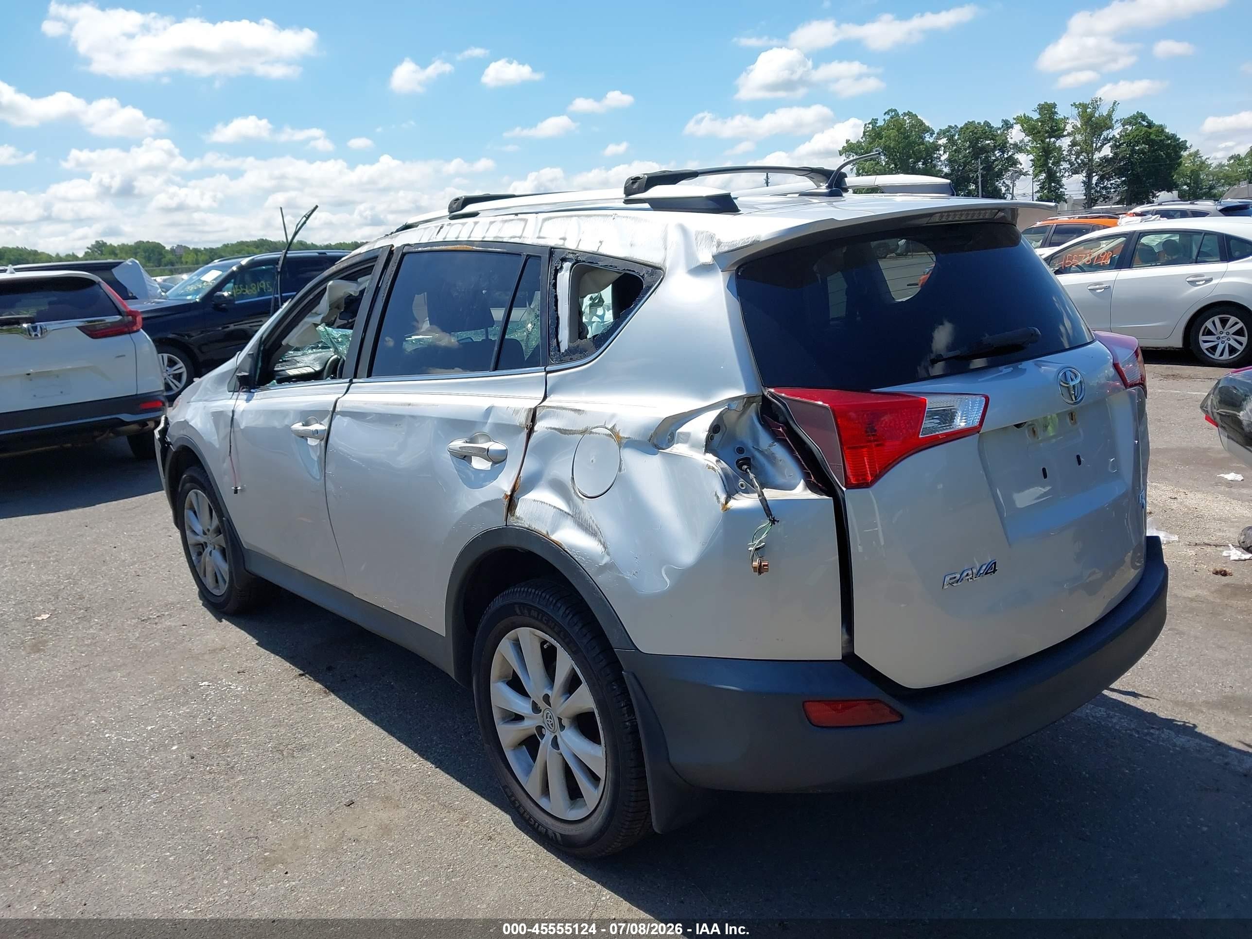 2015 Toyota Rav4 Limited Silver vin: 2T3DFREV1FW365283