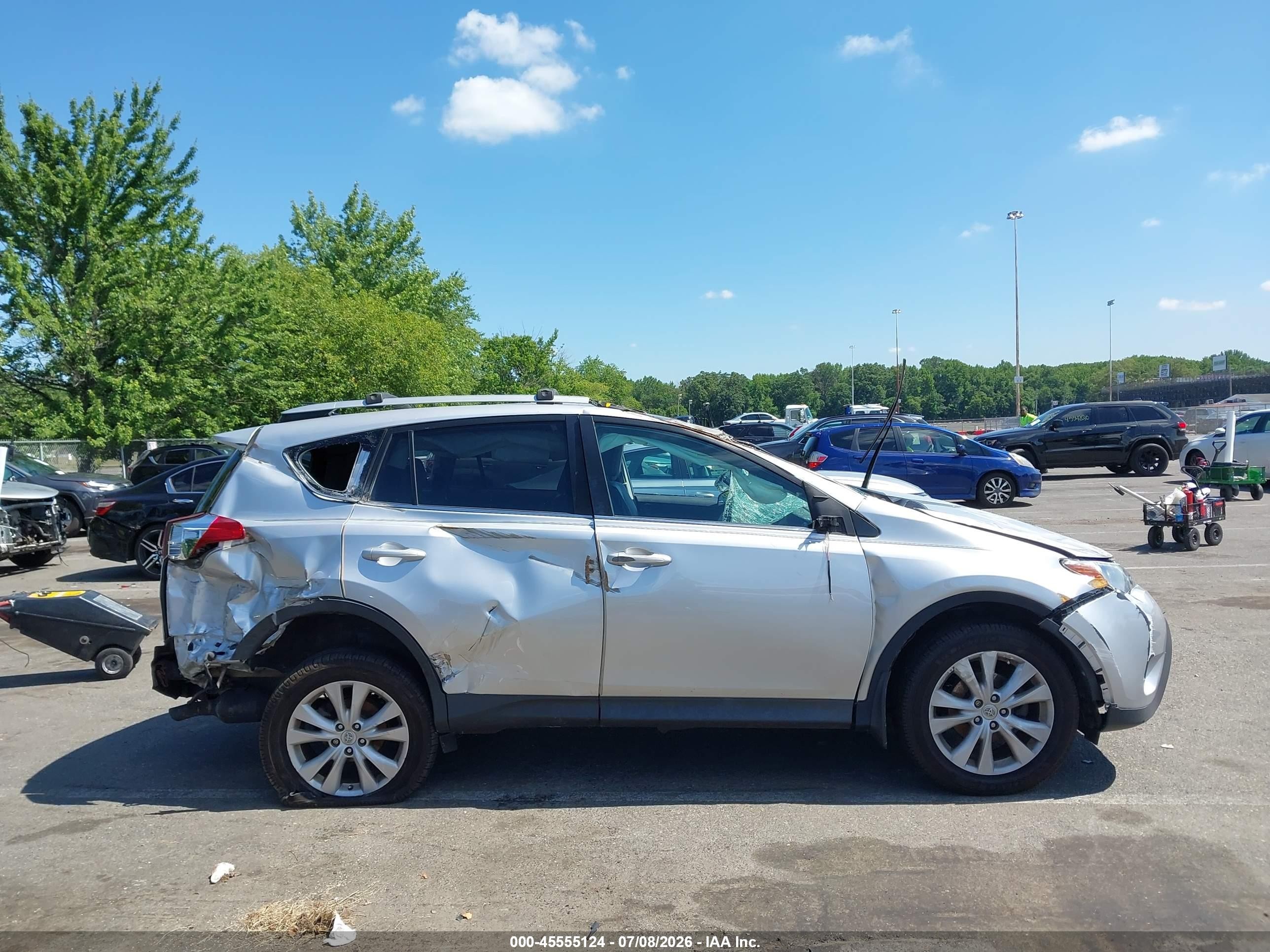 2015 Toyota Rav4 Limited Silver vin: 2T3DFREV1FW365283