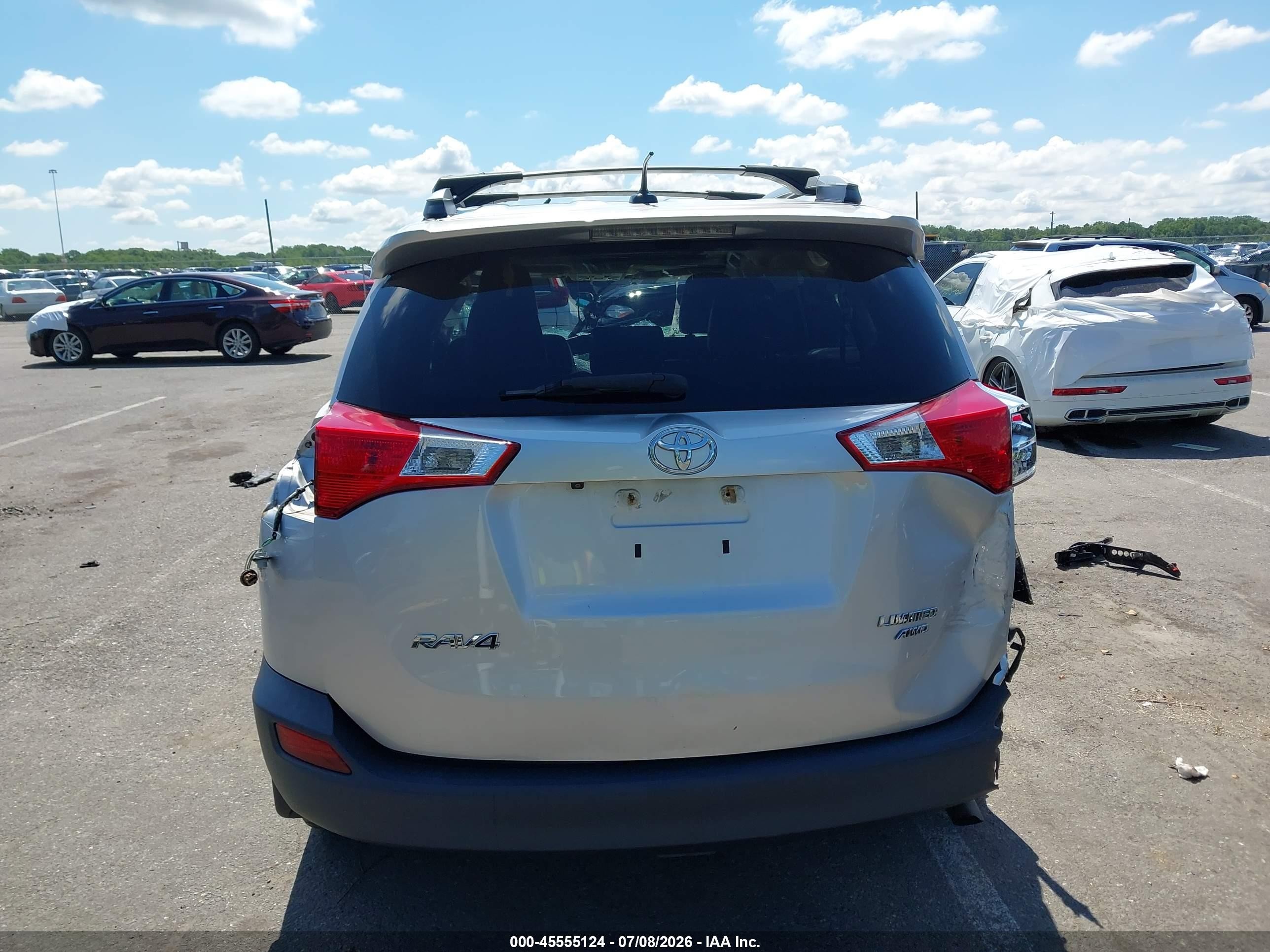 2015 Toyota Rav4 Limited Silver vin: 2T3DFREV1FW365283