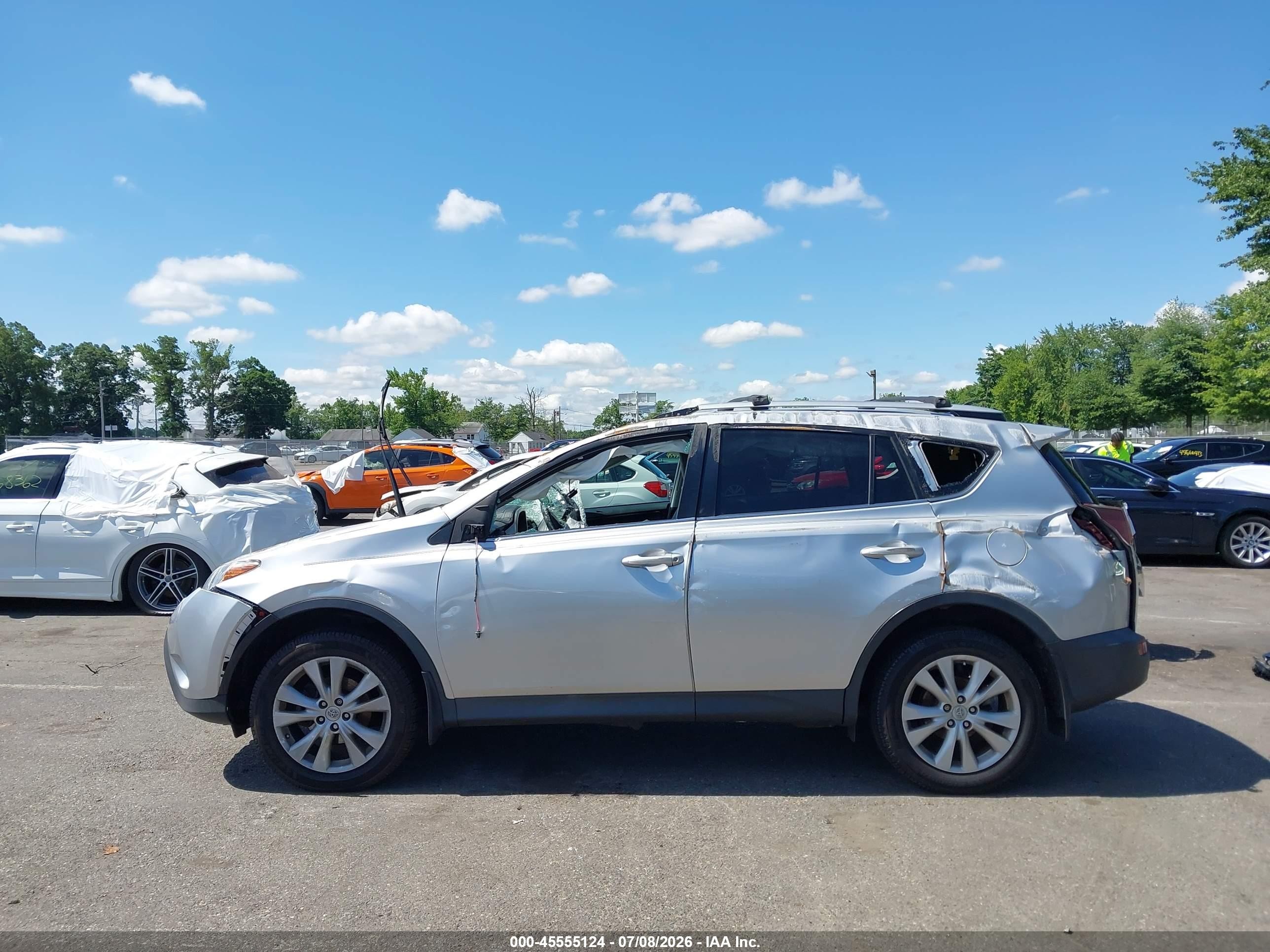 2015 Toyota Rav4 Limited Silver vin: 2T3DFREV1FW365283