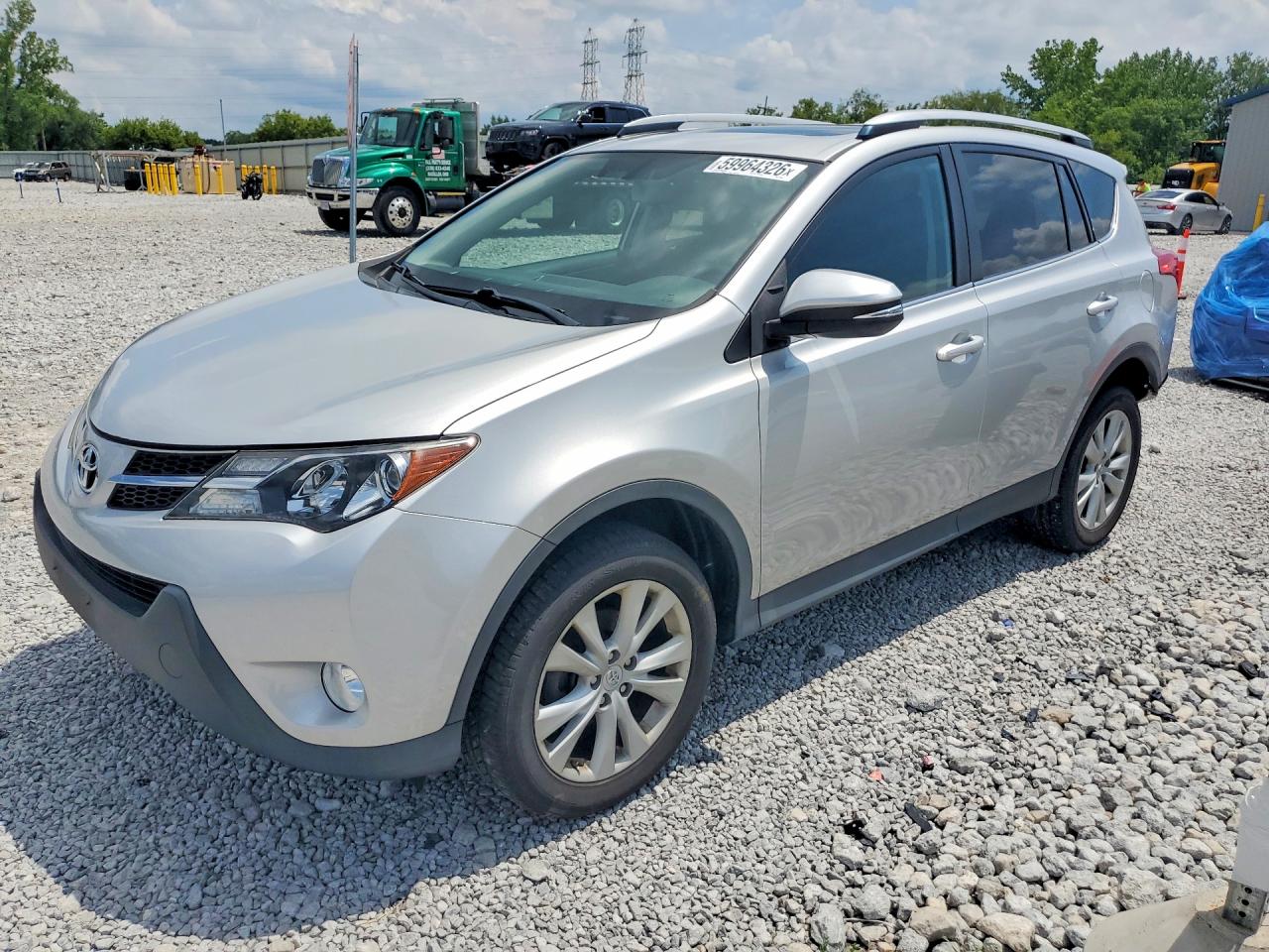 2015 Toyota Rav4 Limited Silver vin: 2T3DFREV1FW387008