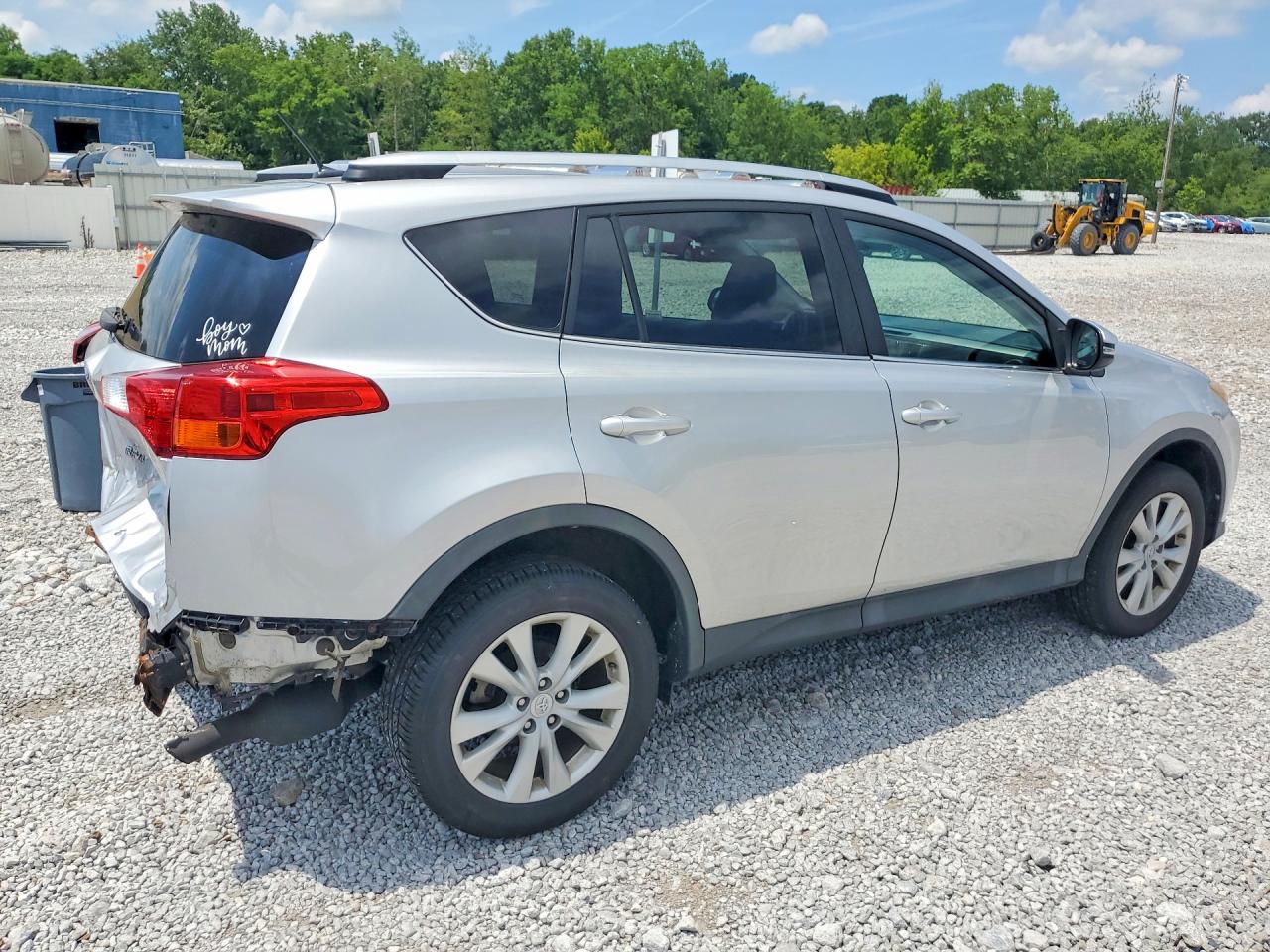 2015 Toyota Rav4 Limited Silver vin: 2T3DFREV1FW387008