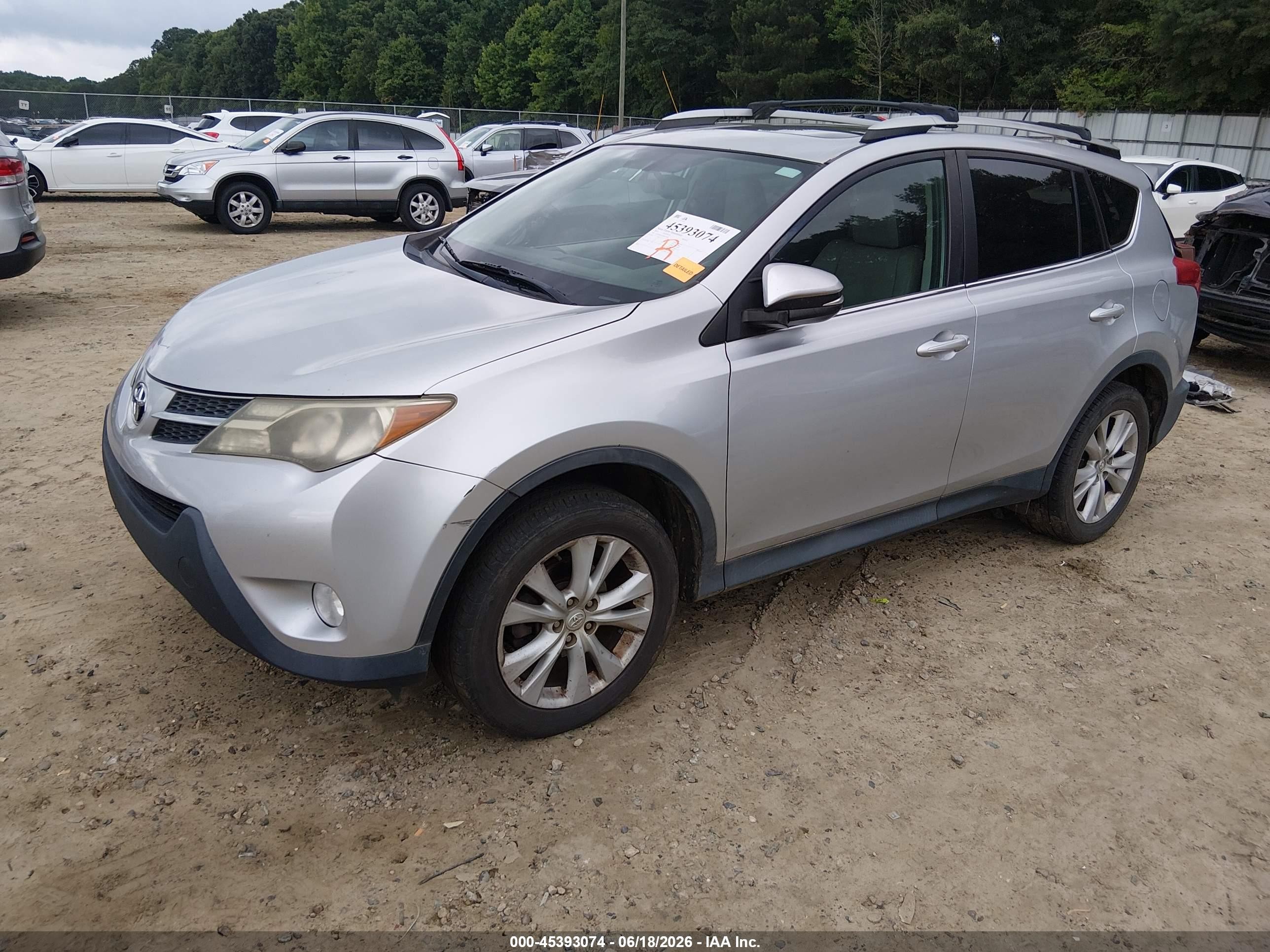 2013 Toyota Rav4 Limited Silver vin: 2T3DFREV2DW017005