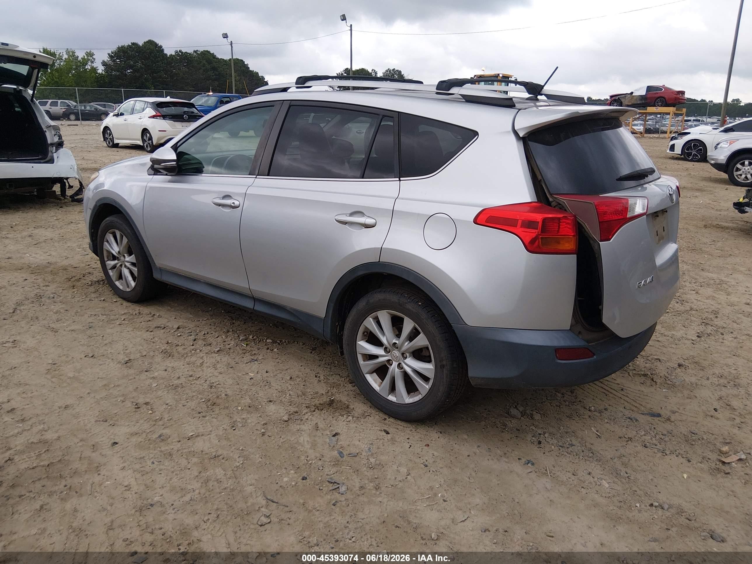 2013 Toyota Rav4 Limited Silver vin: 2T3DFREV2DW017005