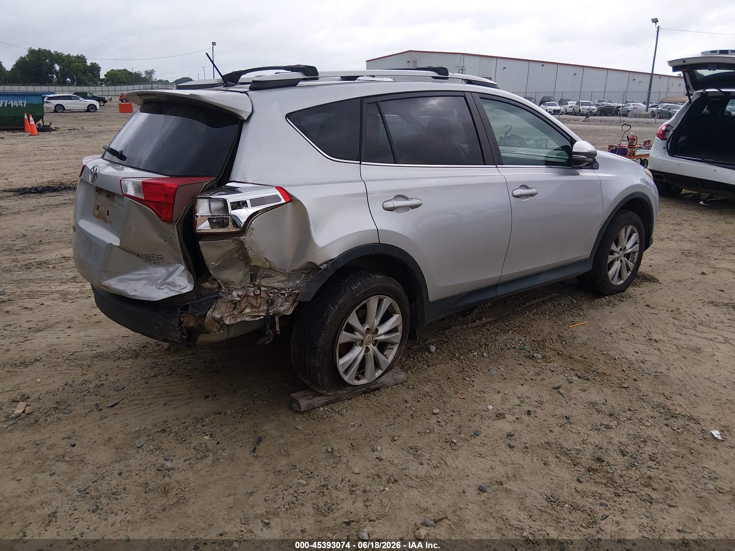 2013 Toyota Rav4 Limited Silver vin: 2T3DFREV2DW017005