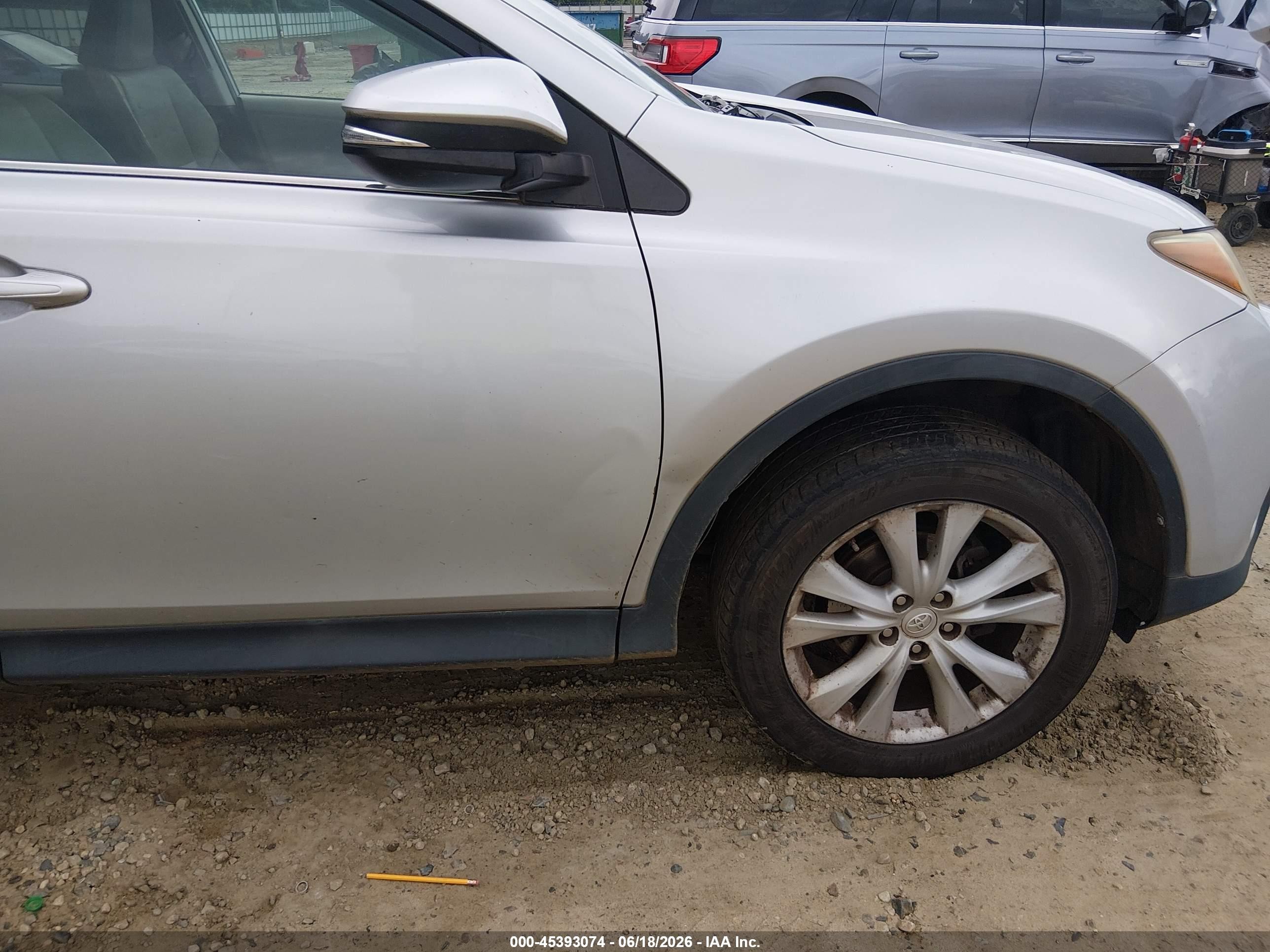 2013 Toyota Rav4 Limited Silver vin: 2T3DFREV2DW017005